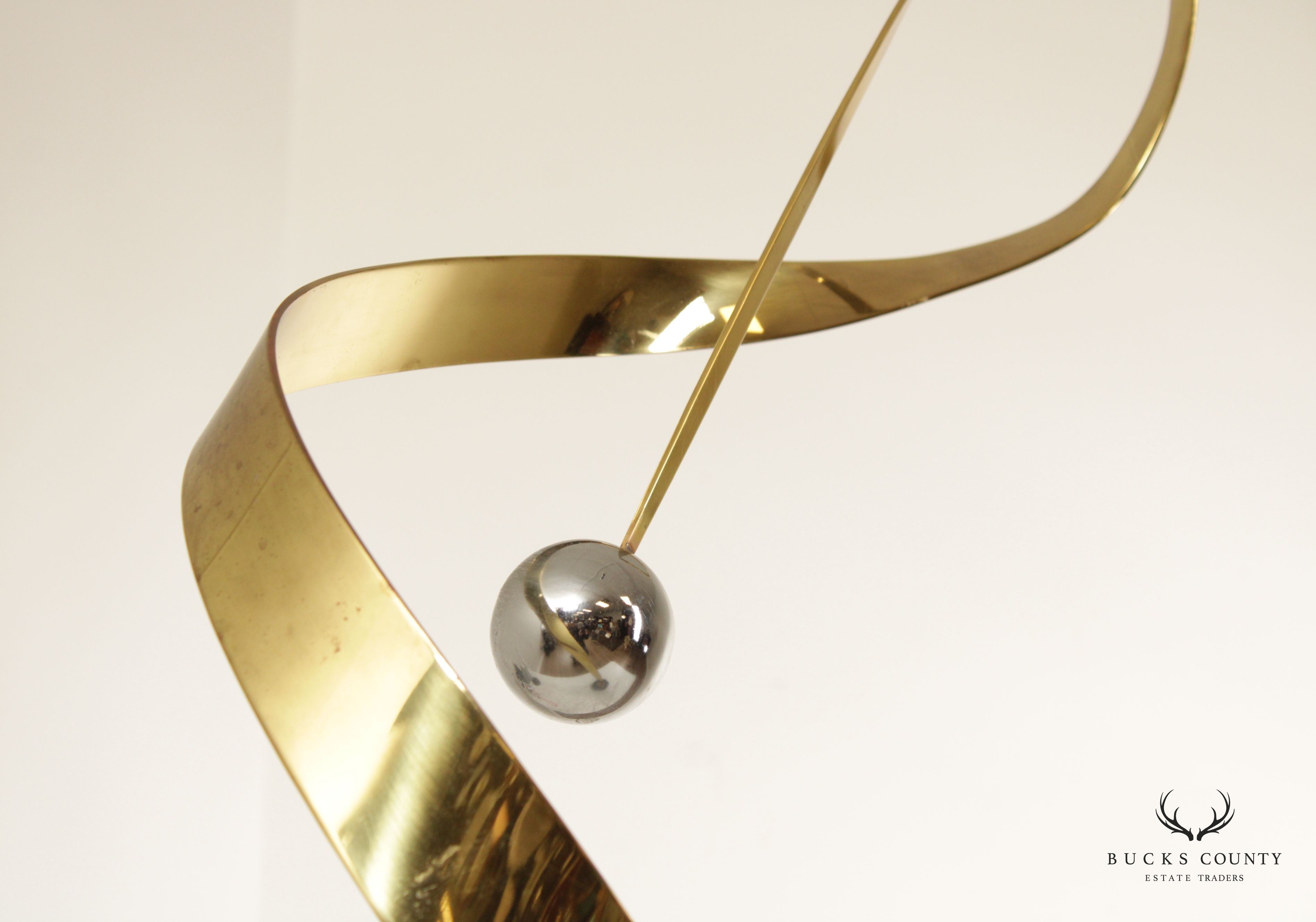 Curtis Jere Modern Kinetic Ribbon Sculpture