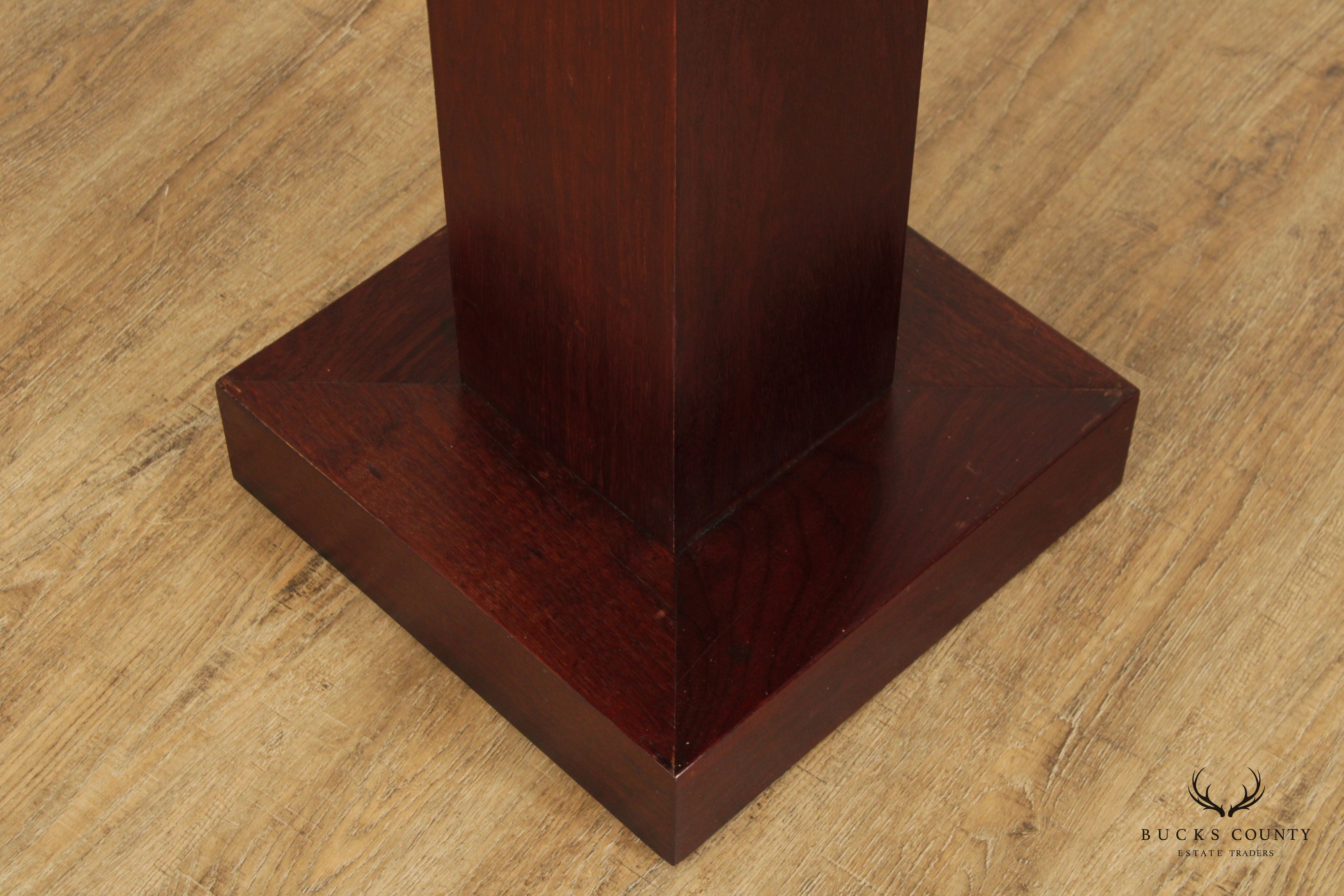 Mid Century Modern Rosewood Sculpture Pedestal