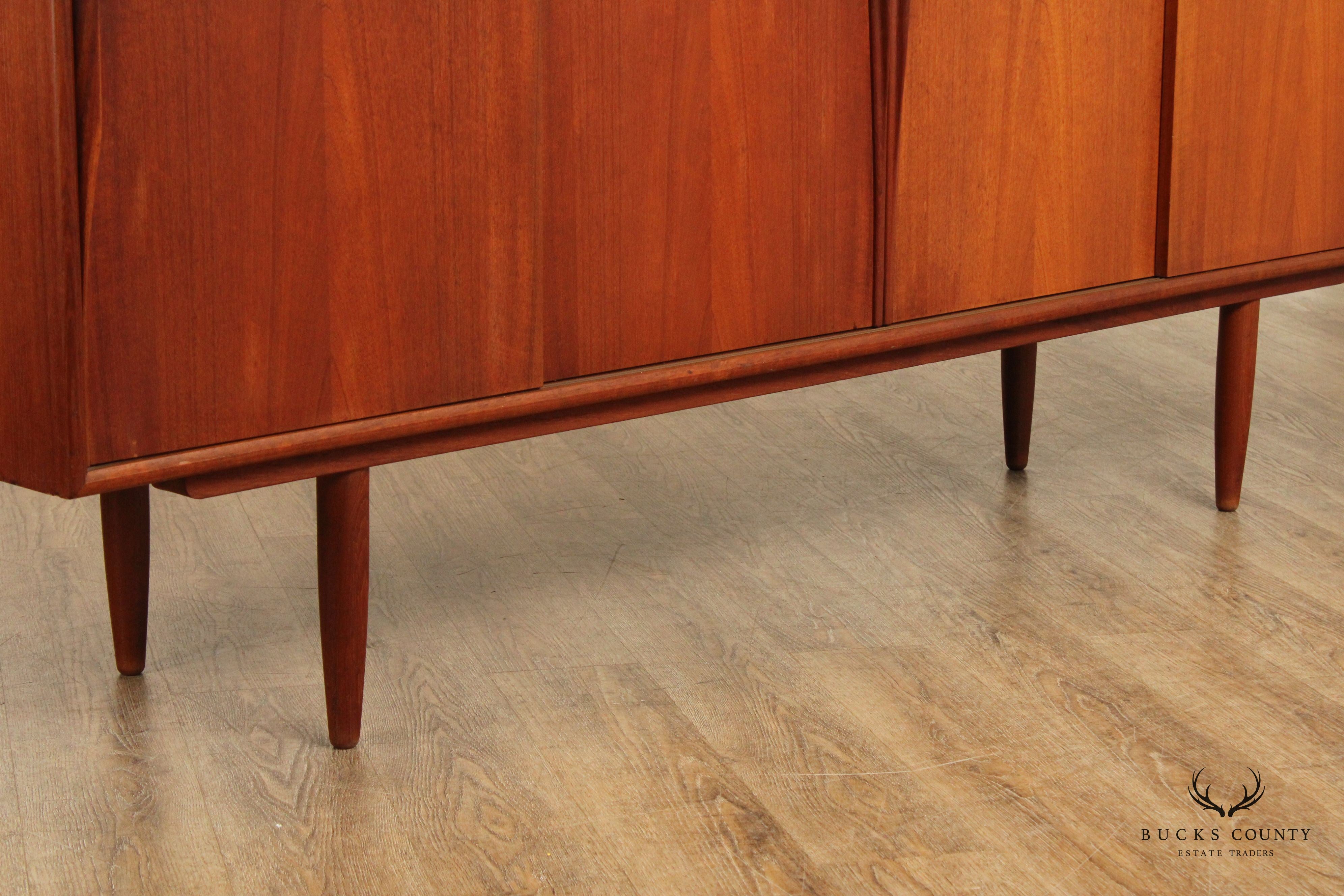 Danish Modern Teak Sideboard Cabinet