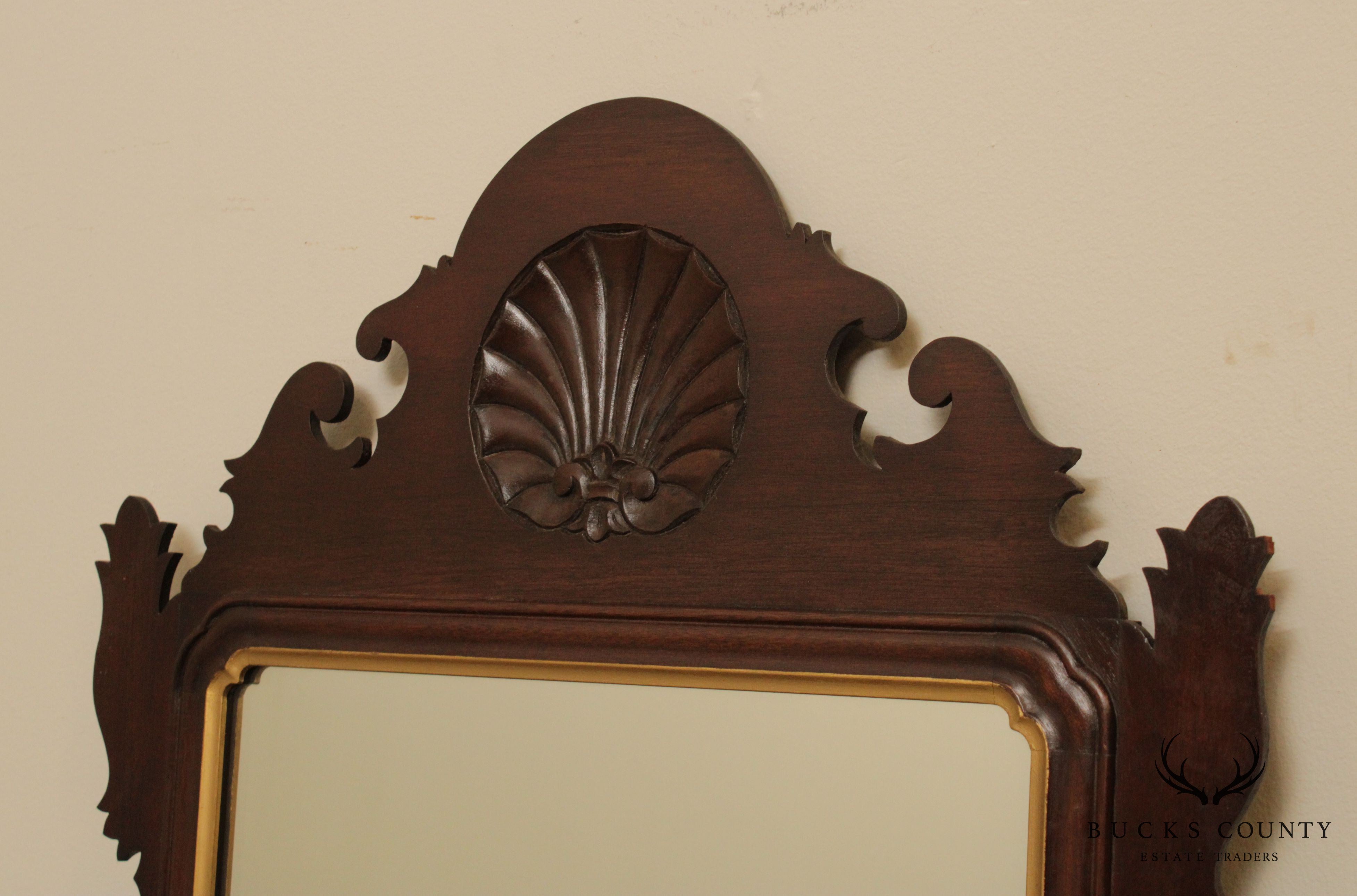 Albert Cooper Hand Crafted Chippendale Style Mahogany Mirror