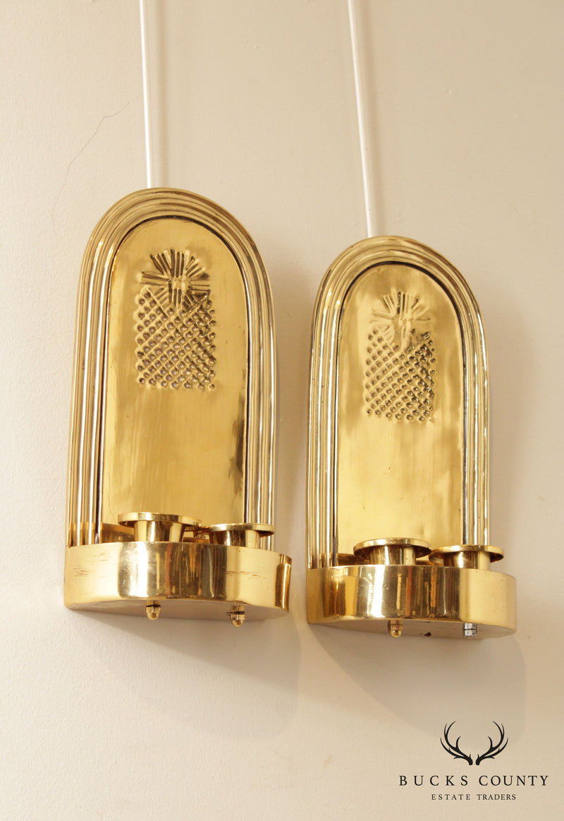 Brassworks Co. Brass Candle Wall Sconces