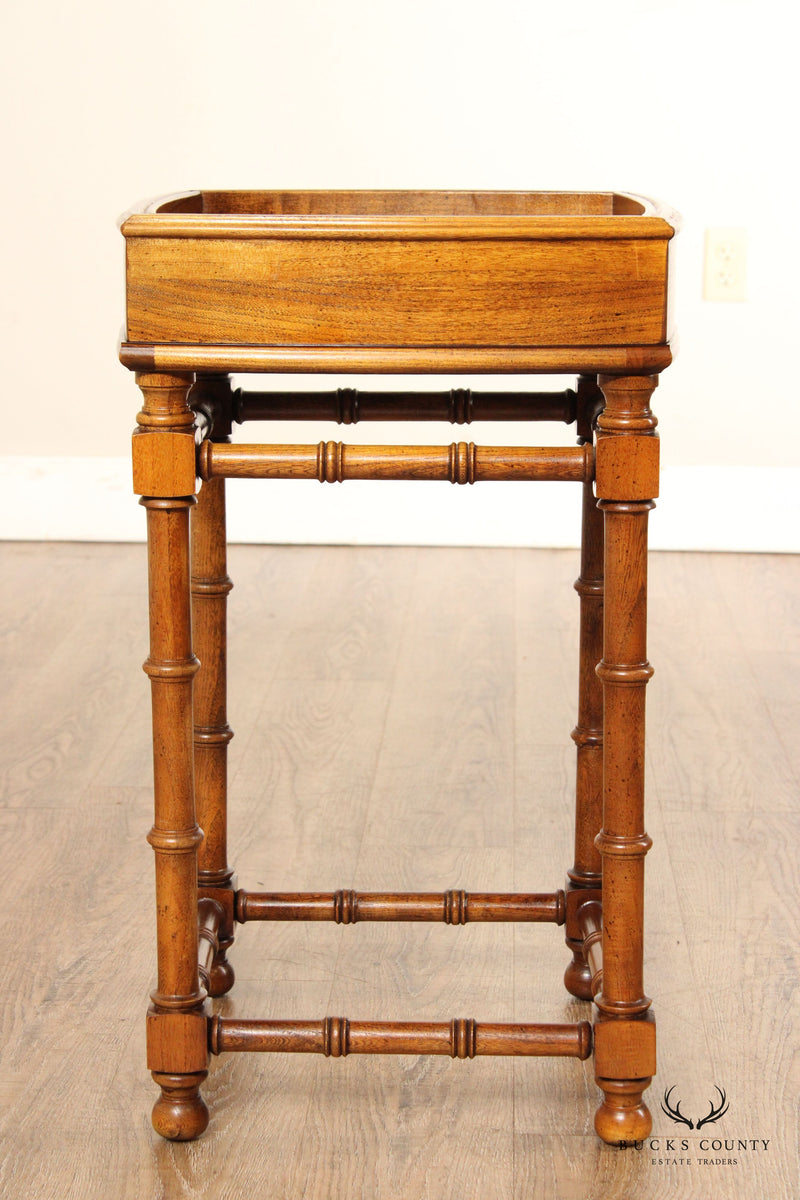 Lane Asian Inspired Faux Bamboo Side Table