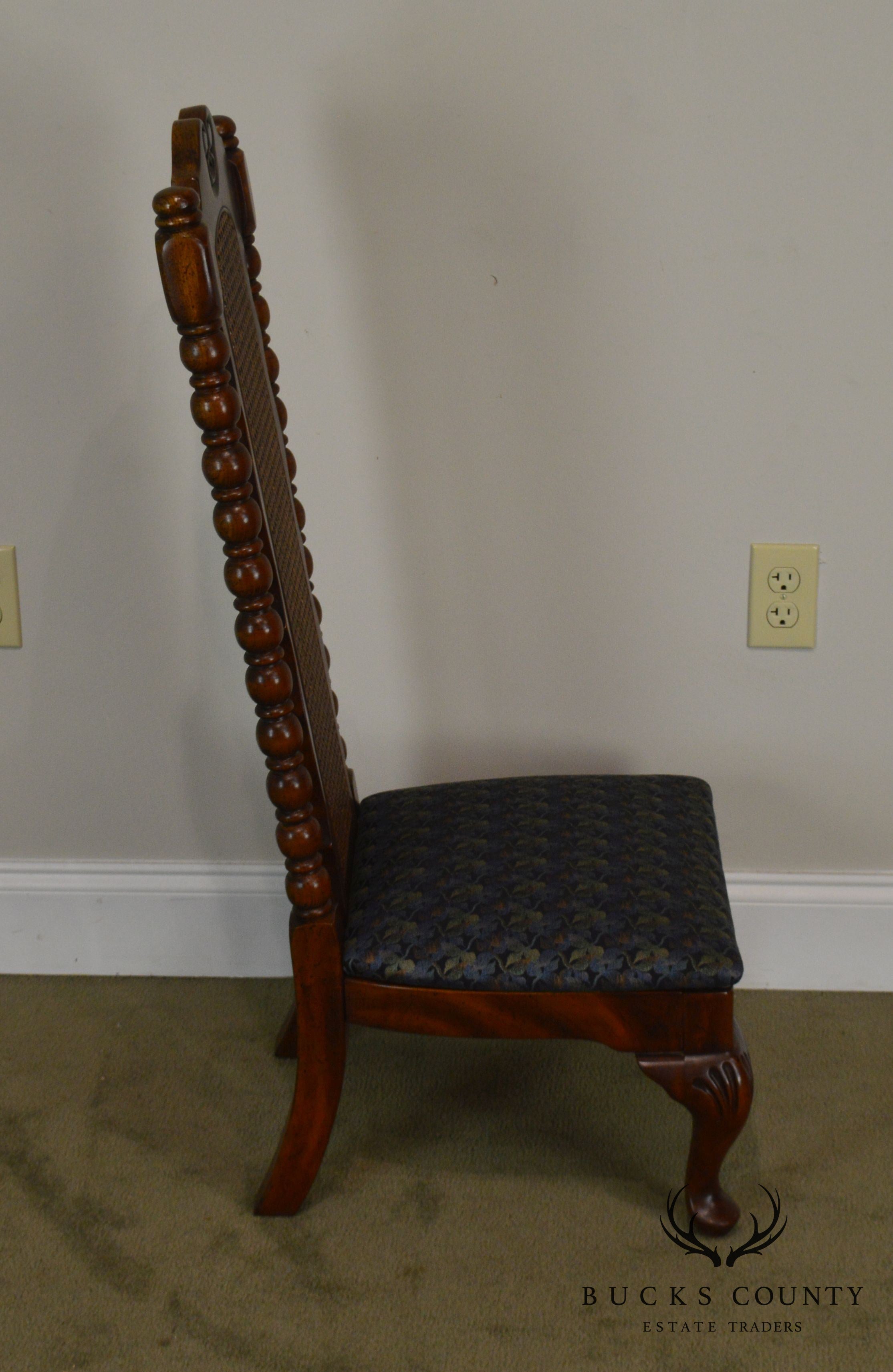 American Drew Bicentennial Edition Tree of Promis Caned Back Slipper Chair