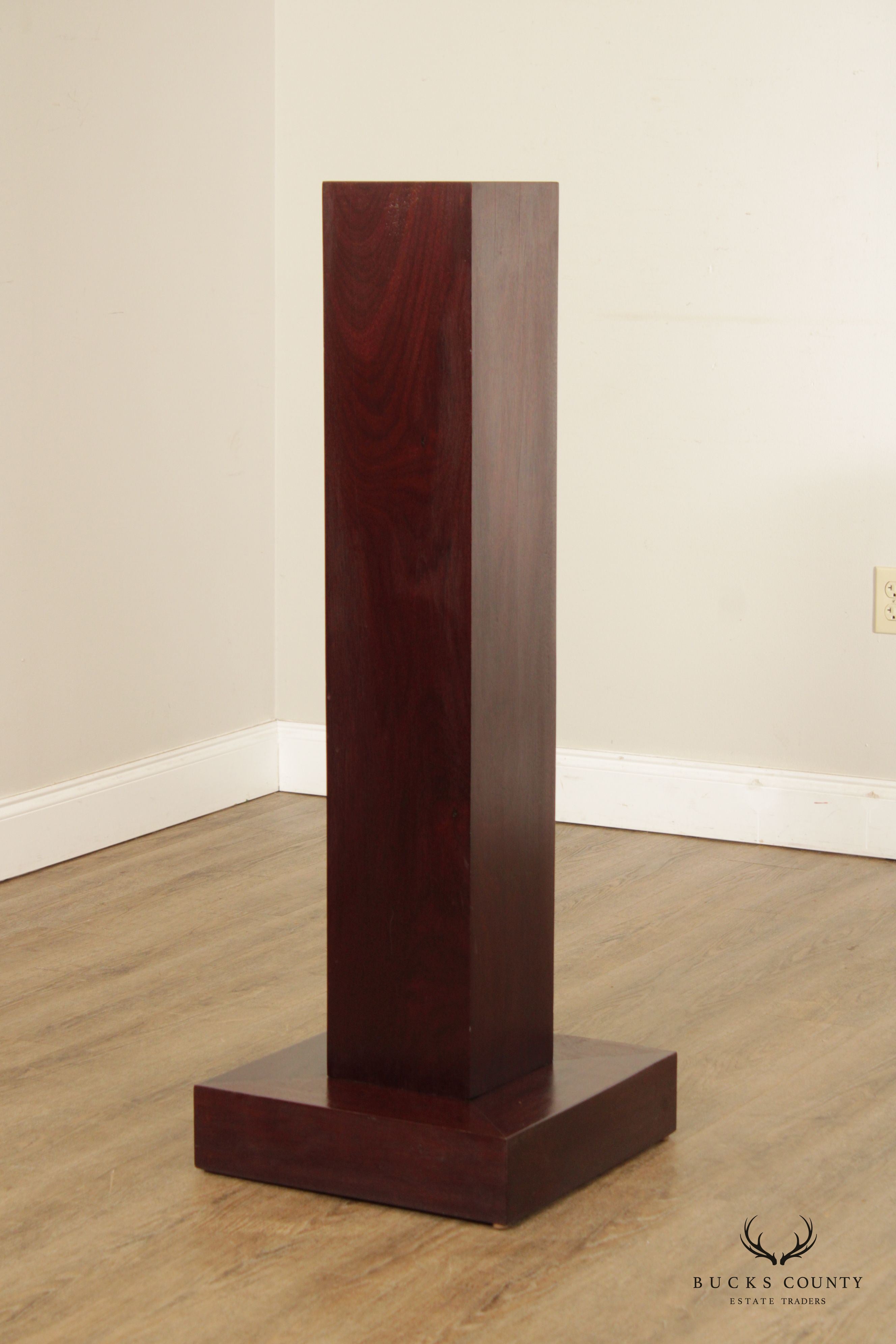 Mid Century Modern Rosewood Sculpture Pedestal