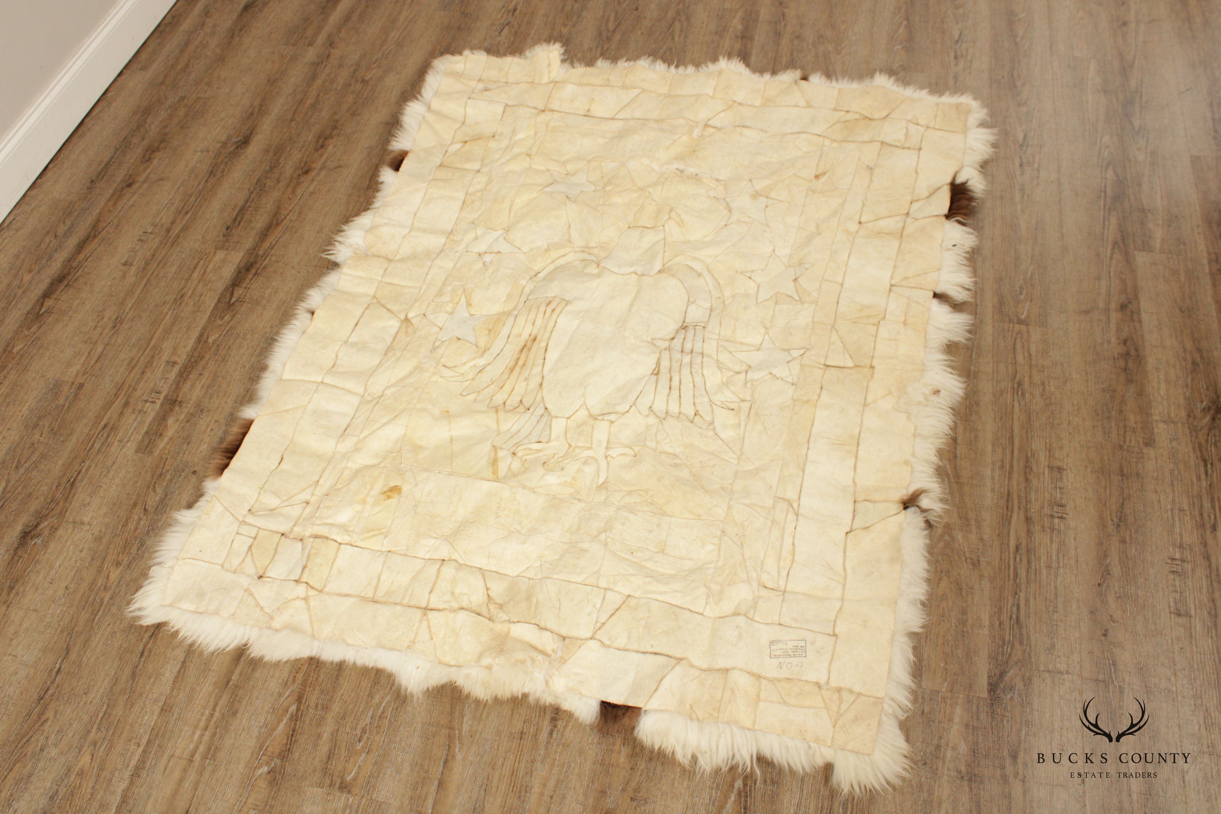 Peruvian Alpaca Fur and Hide Tapestry or Rug