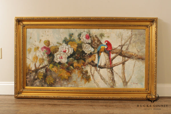 Floral Still Life Oil Painting, Signed 'C. Reno'