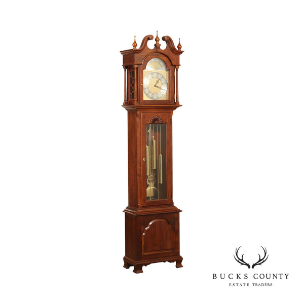 Ethan Allen Chippendale Style Cherry Grandfather Clock
