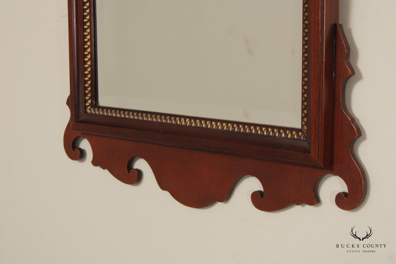 Chippendale Style Carved Mahogany Wall Mirror