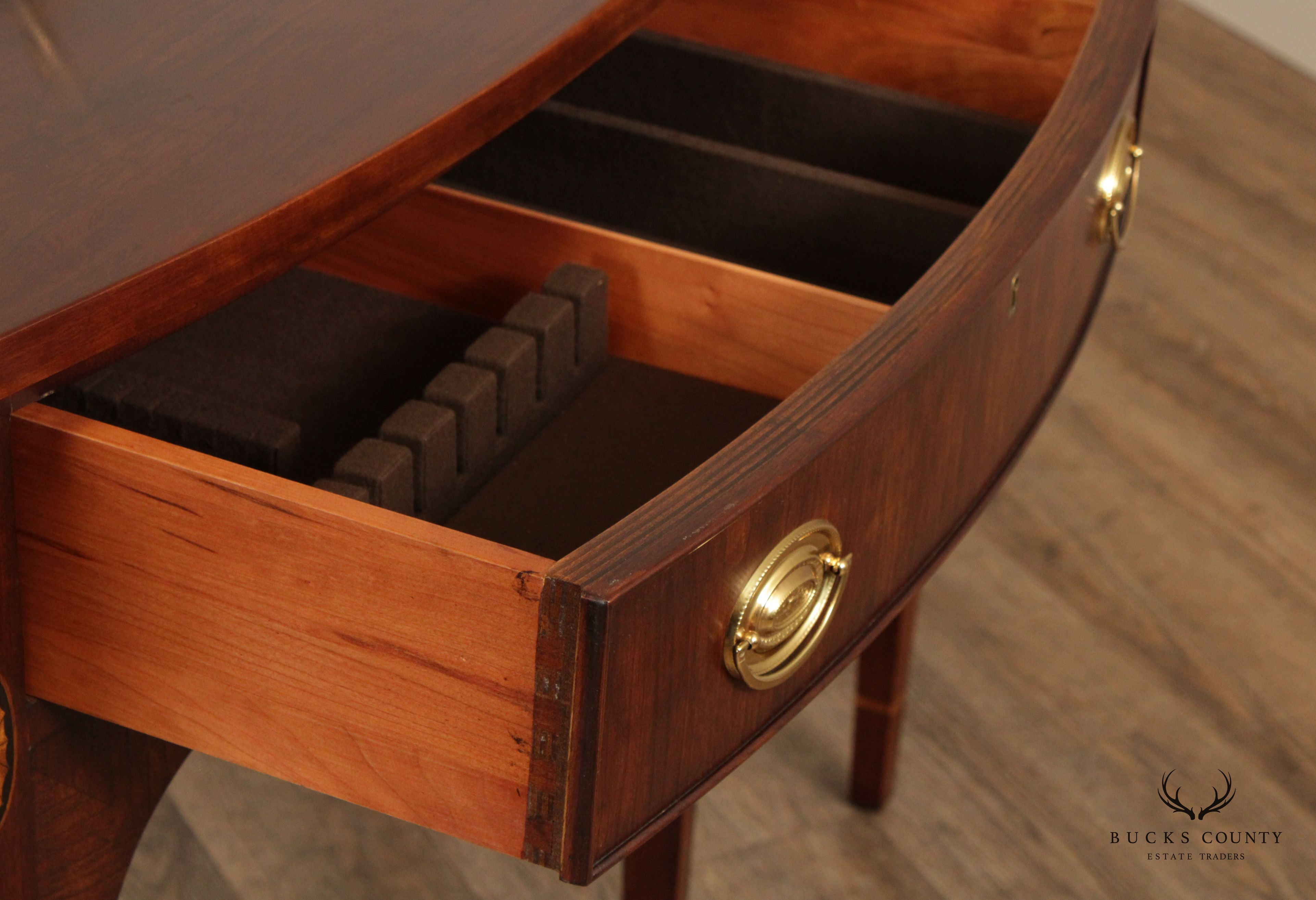 Statton Hepplewhite Style Cherry 'Centennial' Serpentine Sideboard