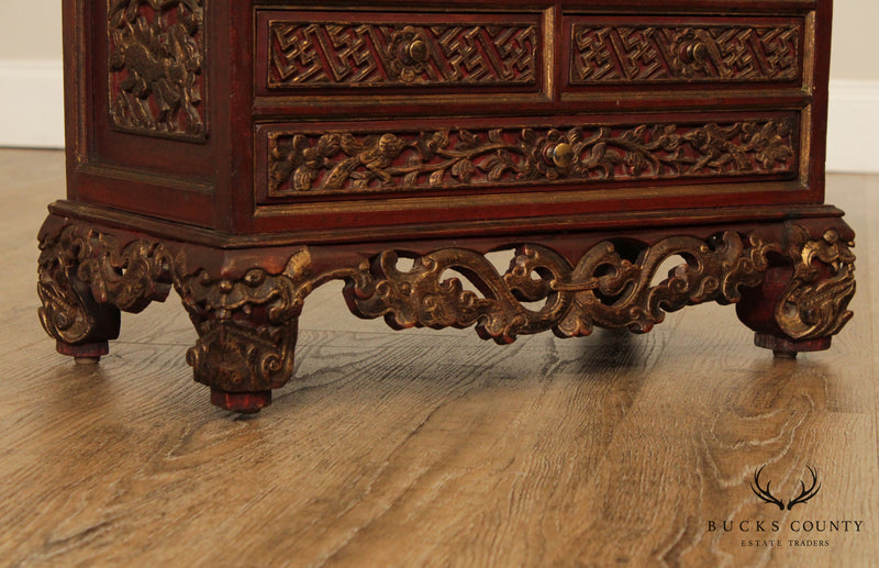 Antique Chinese Hardwood Carved Chest