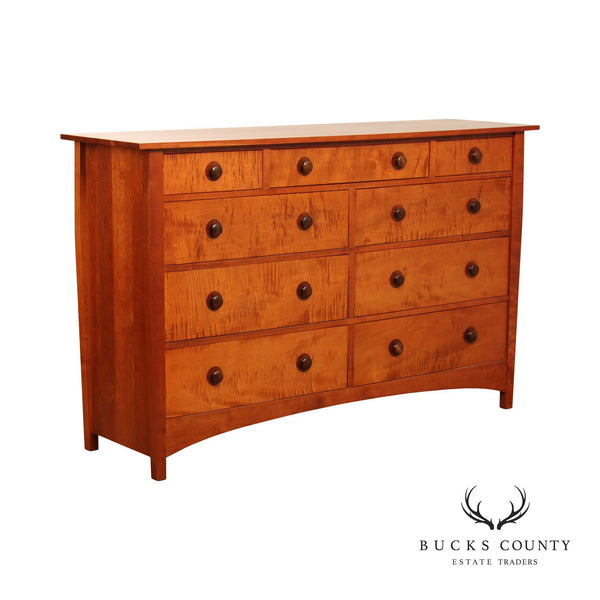 Stickley Mission Collection Cherry and Tiger Maple Master Dresser