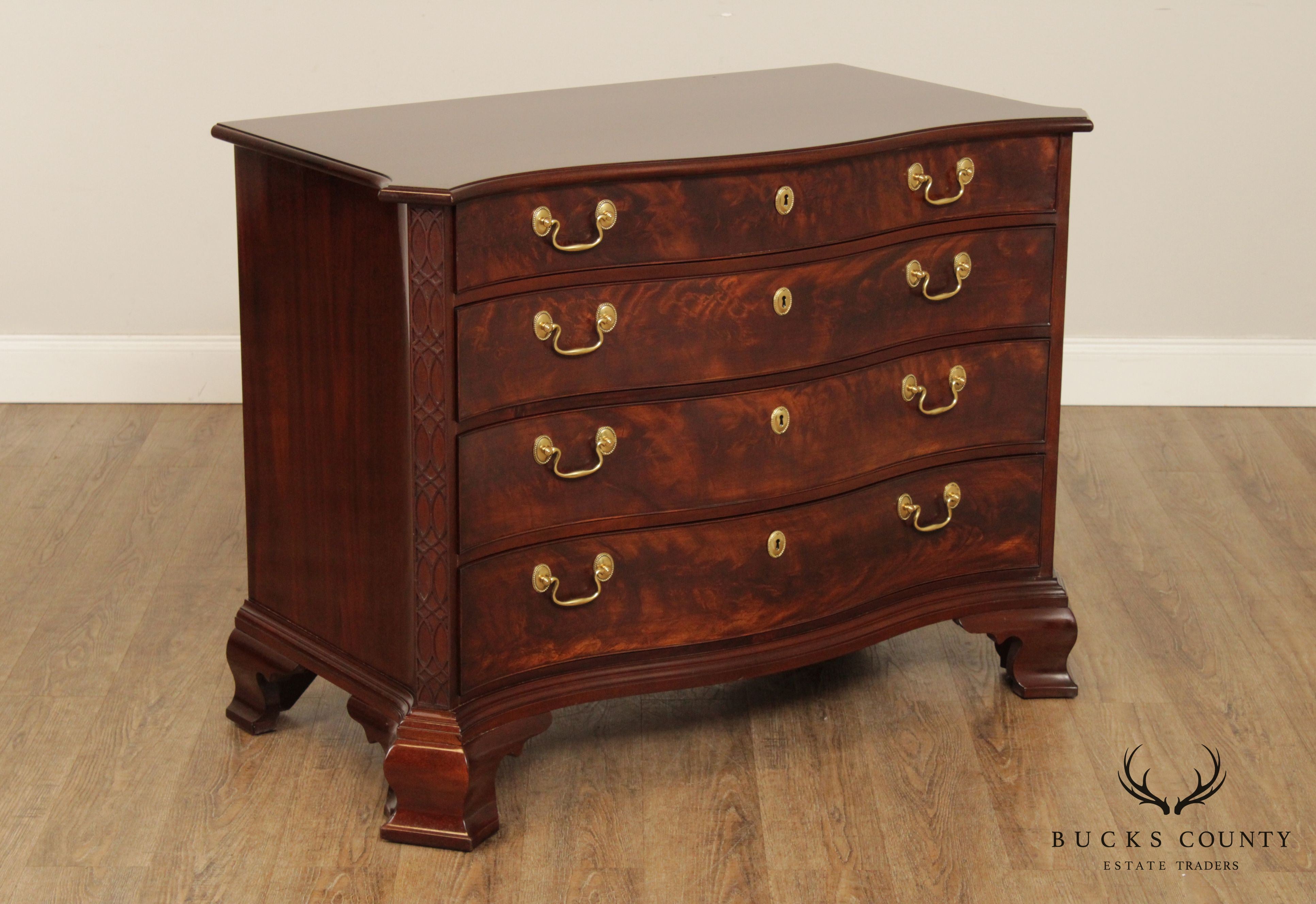 Stickley Colonial Williamsburg Reserve Collection Mahogany Chippendale Style Chest of Drawers