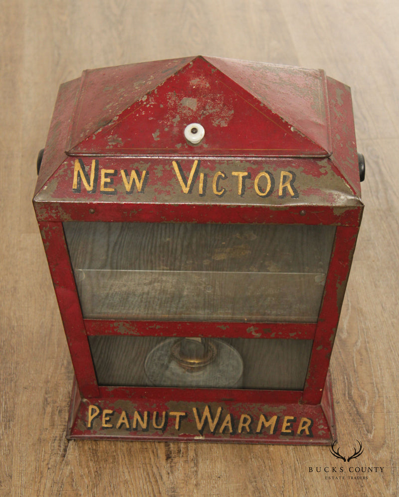 New Victor Vintage Steel and Glass Peanut Warmer