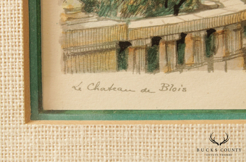 Le Chateau de Blois Lithograph Print by G. A. Dumarais
