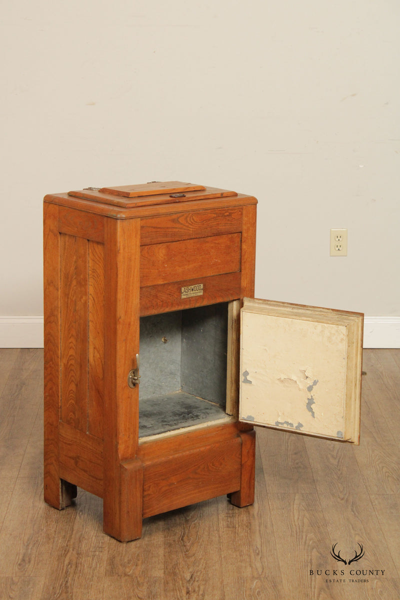 Antique Ranney Refrigerator Ashwood Ice Box