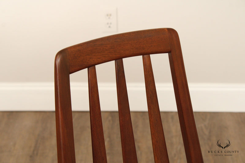 Niels Kofoed Danish Modern Set of Eight Teak 'Eva' Dining Chairs