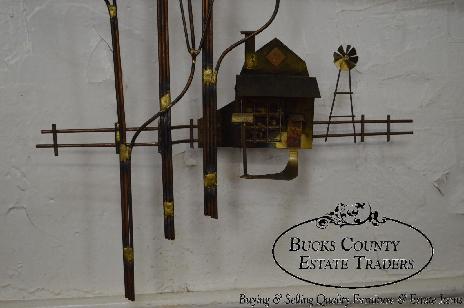 Curtis Jere Farm & Tree Metal Wall Sculpture