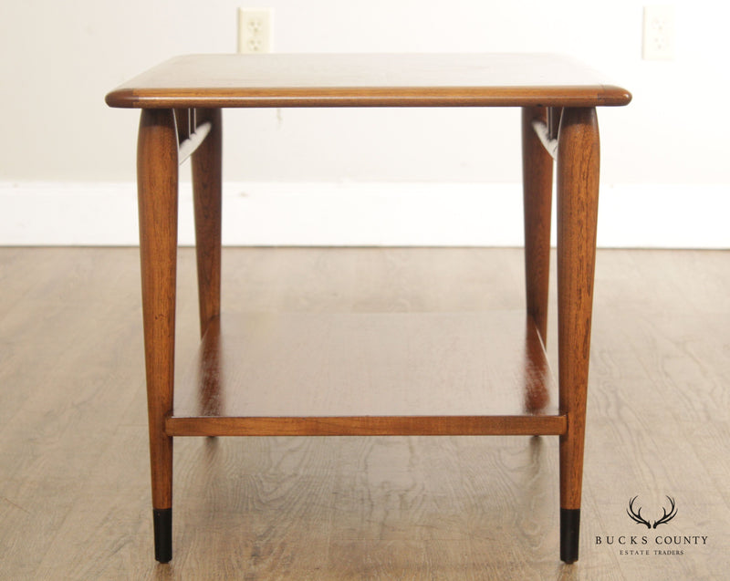 Lane Mid Century Modern Acclaim Walnut Side Table