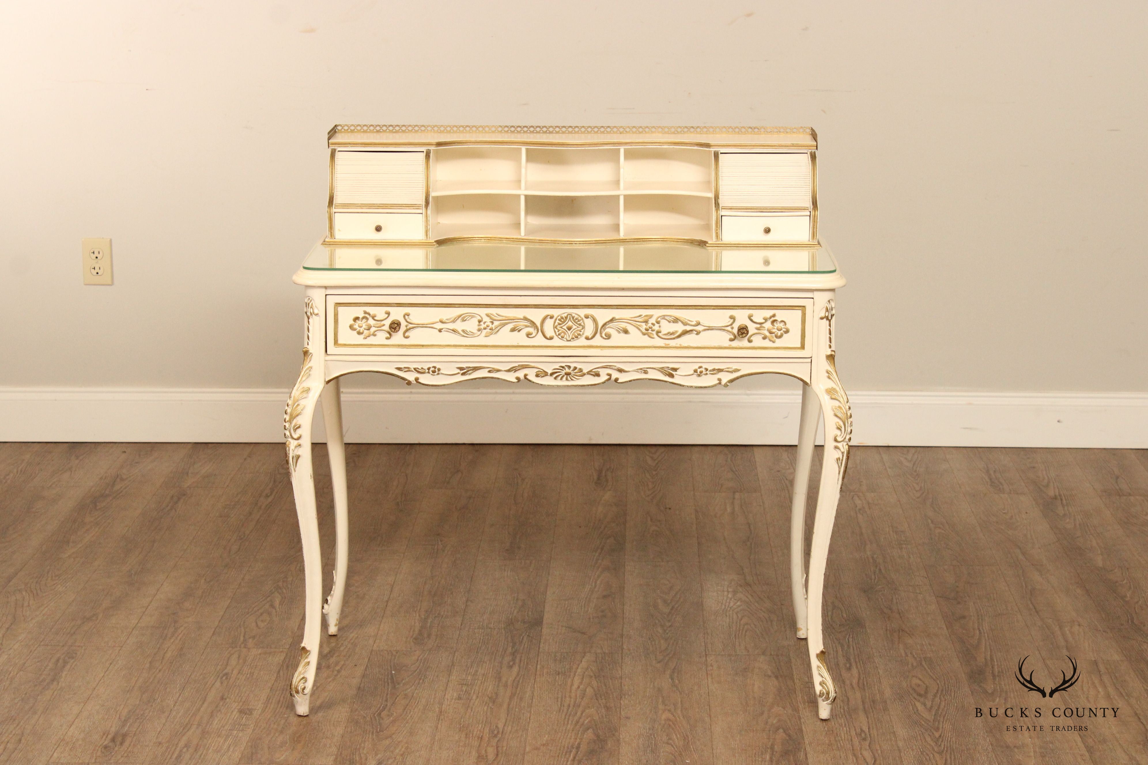 Italian Florentine Style Painted Writing Desk