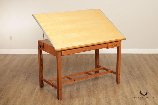 Windsor Golden Oak Furniture Architect's or Drafting Table