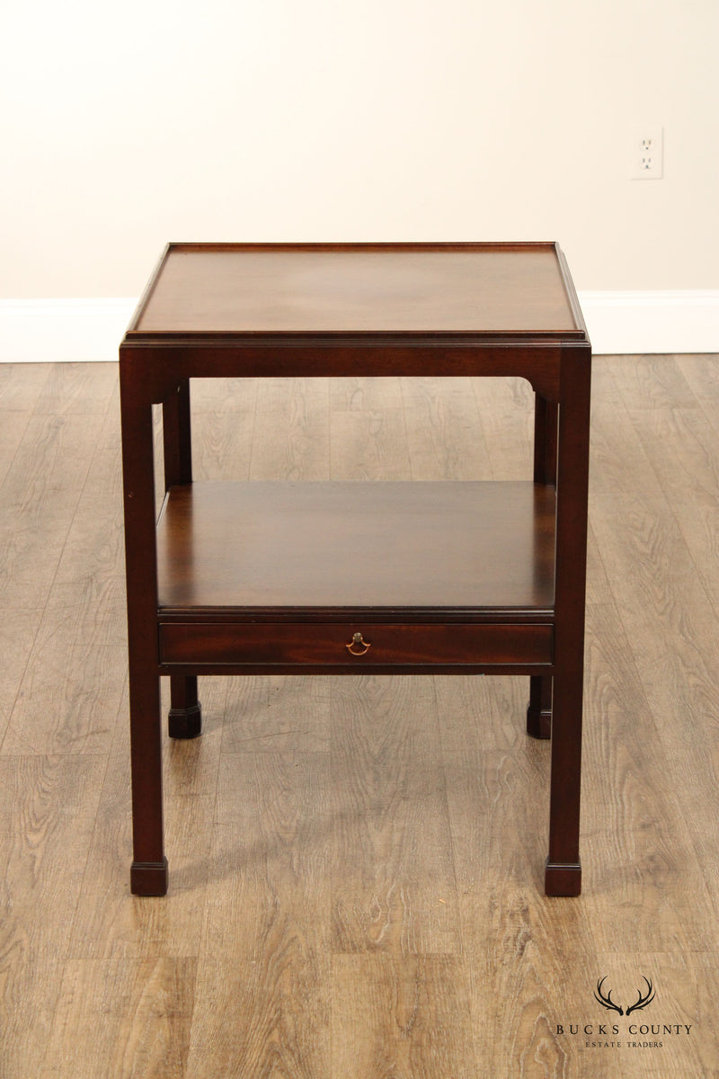Saybolt Cleland Two-Tier Mahogany Side Table