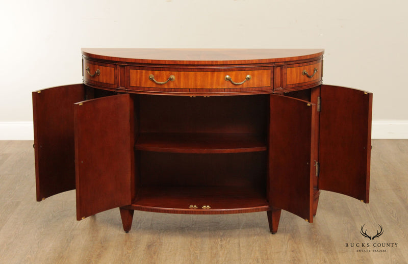 Ethan Allen Townhouse Collection 'Regan' Inlaid Mahogany Demilune Console