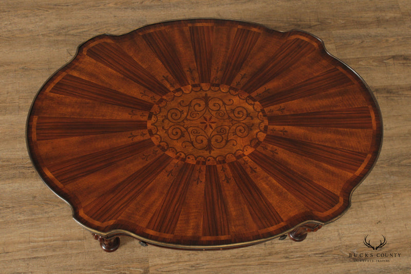 Theodore Alexander Inlaid Mahogany Coffee Table