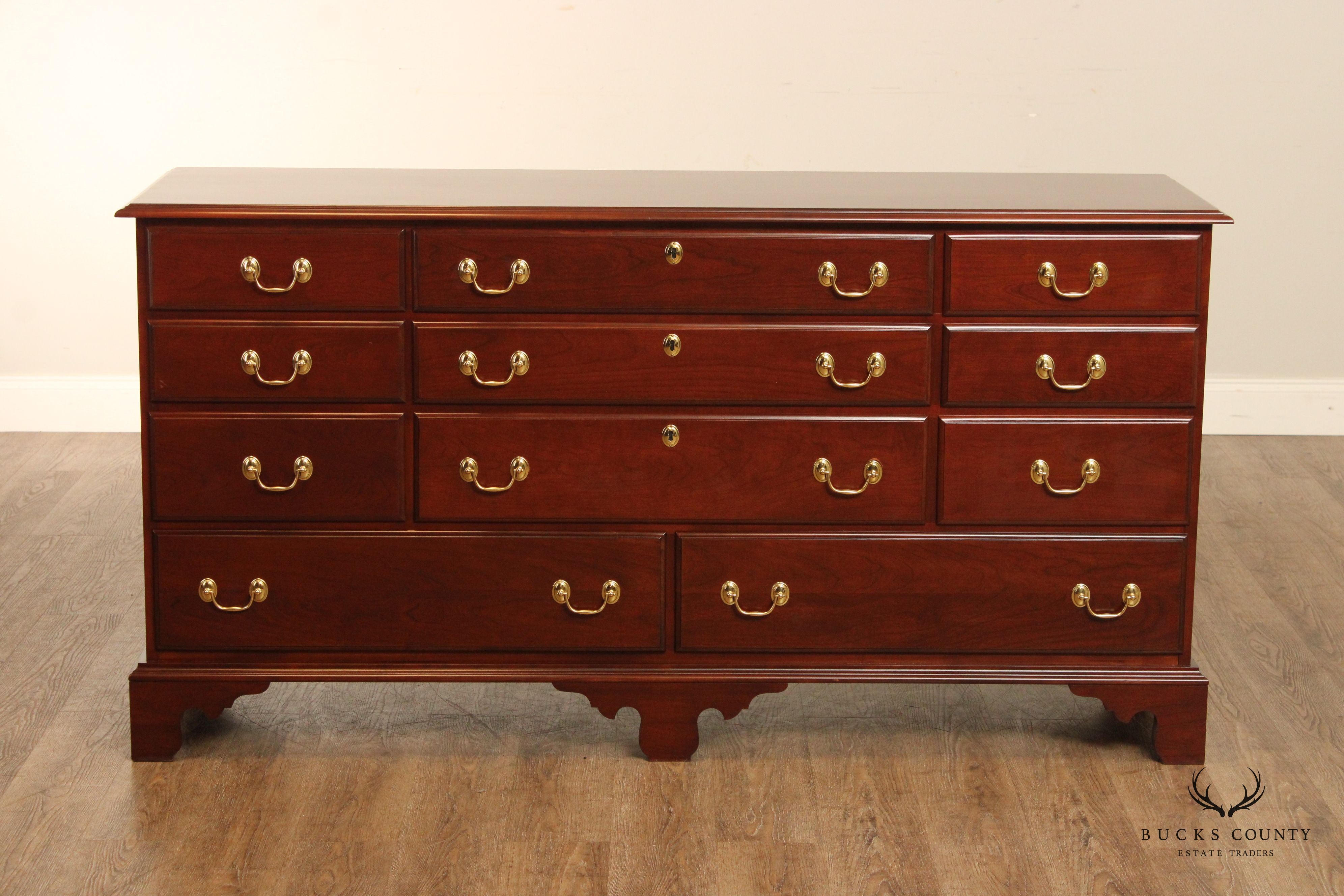 Harden Chippendale Style Cherry Long Dresser