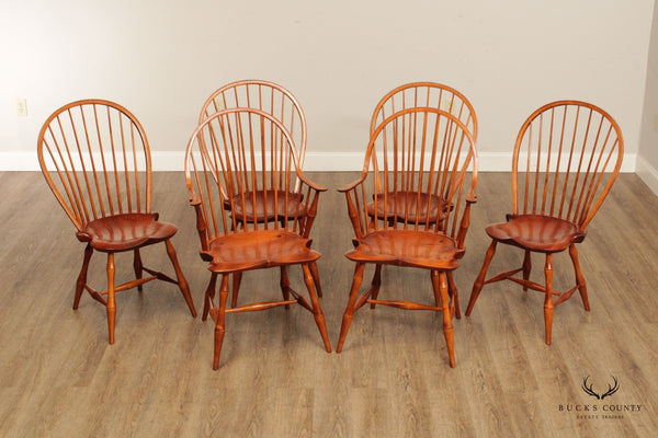 D.R. Dimes Vintage Set of Six Windsor Dining Chairs