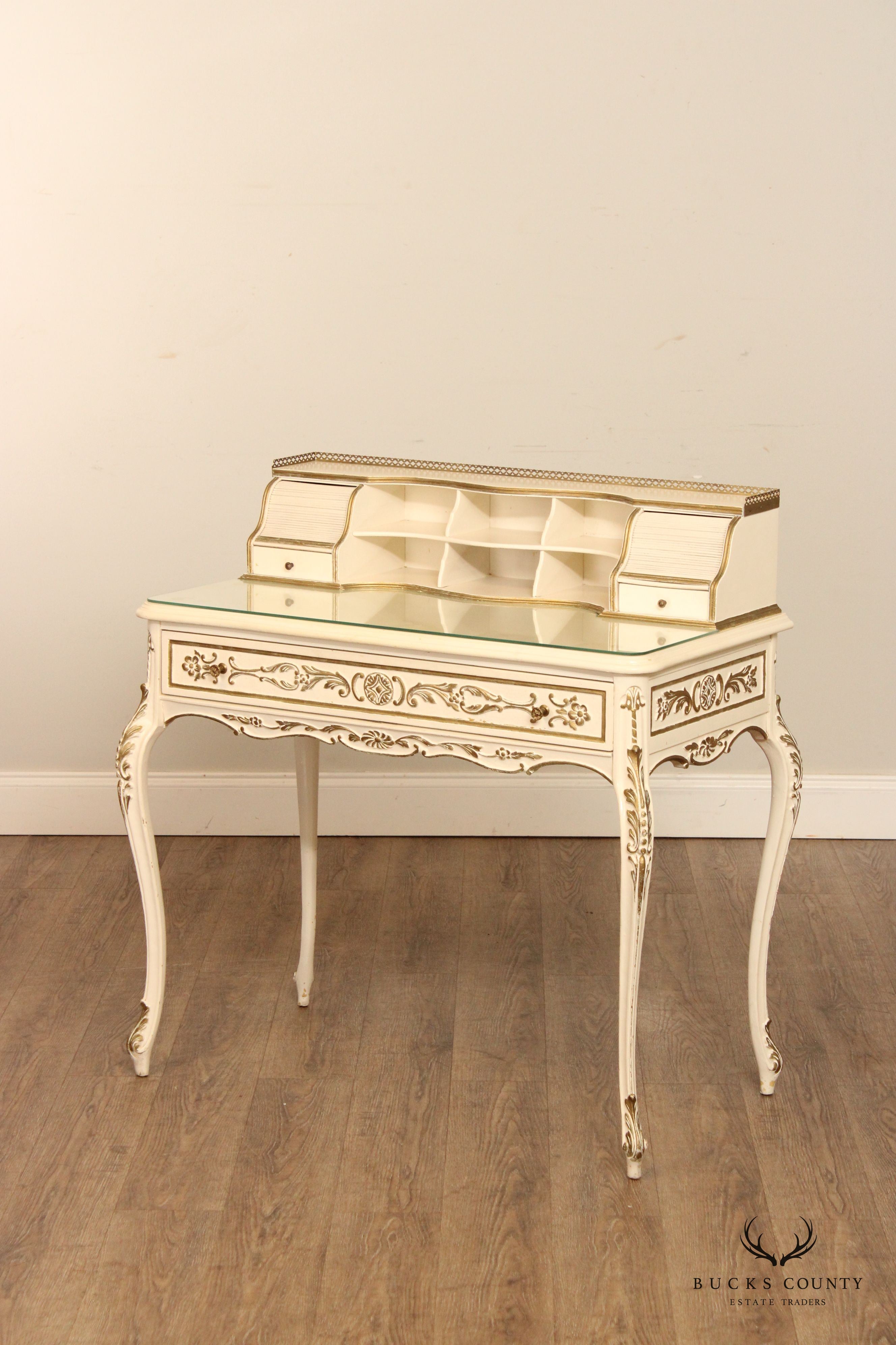 Italian Florentine Style Painted Writing Desk