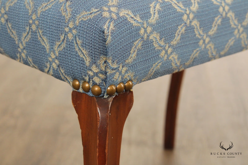 1930's French Louis XV Style Custom Upholstered Vanity Stool