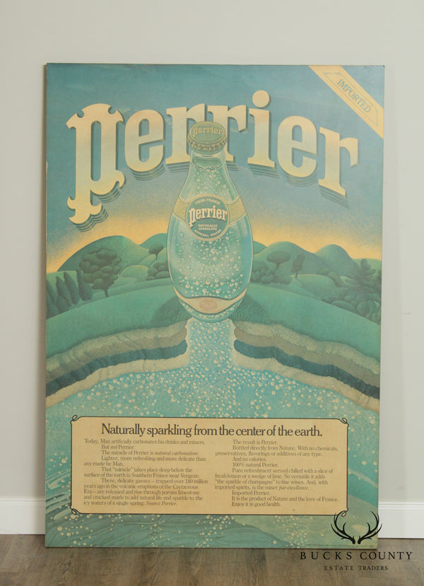 Perrier Large Vintage Decorative Advertising Wall Panel