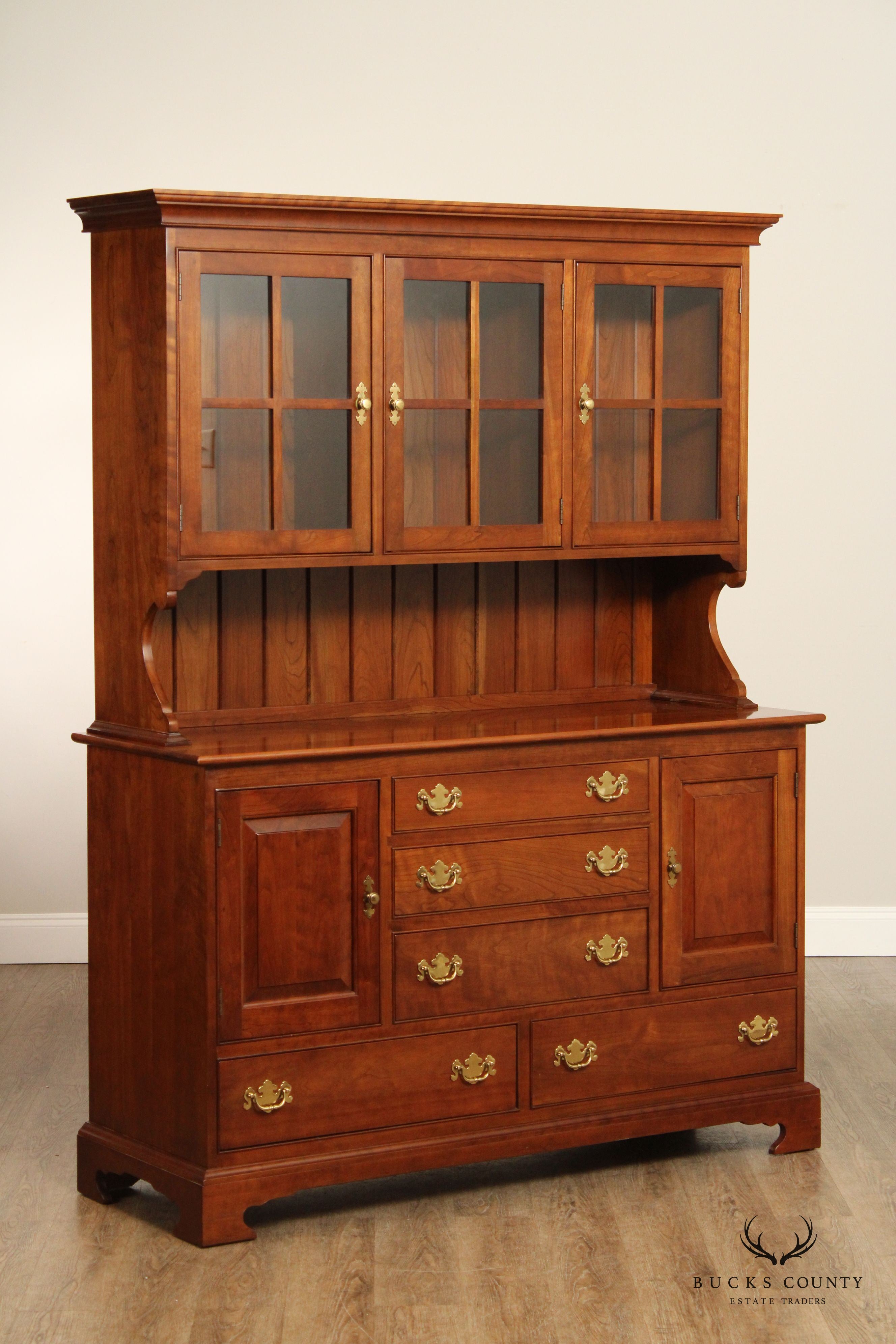 Stickley Chippendale Style Cherry China Cabinet