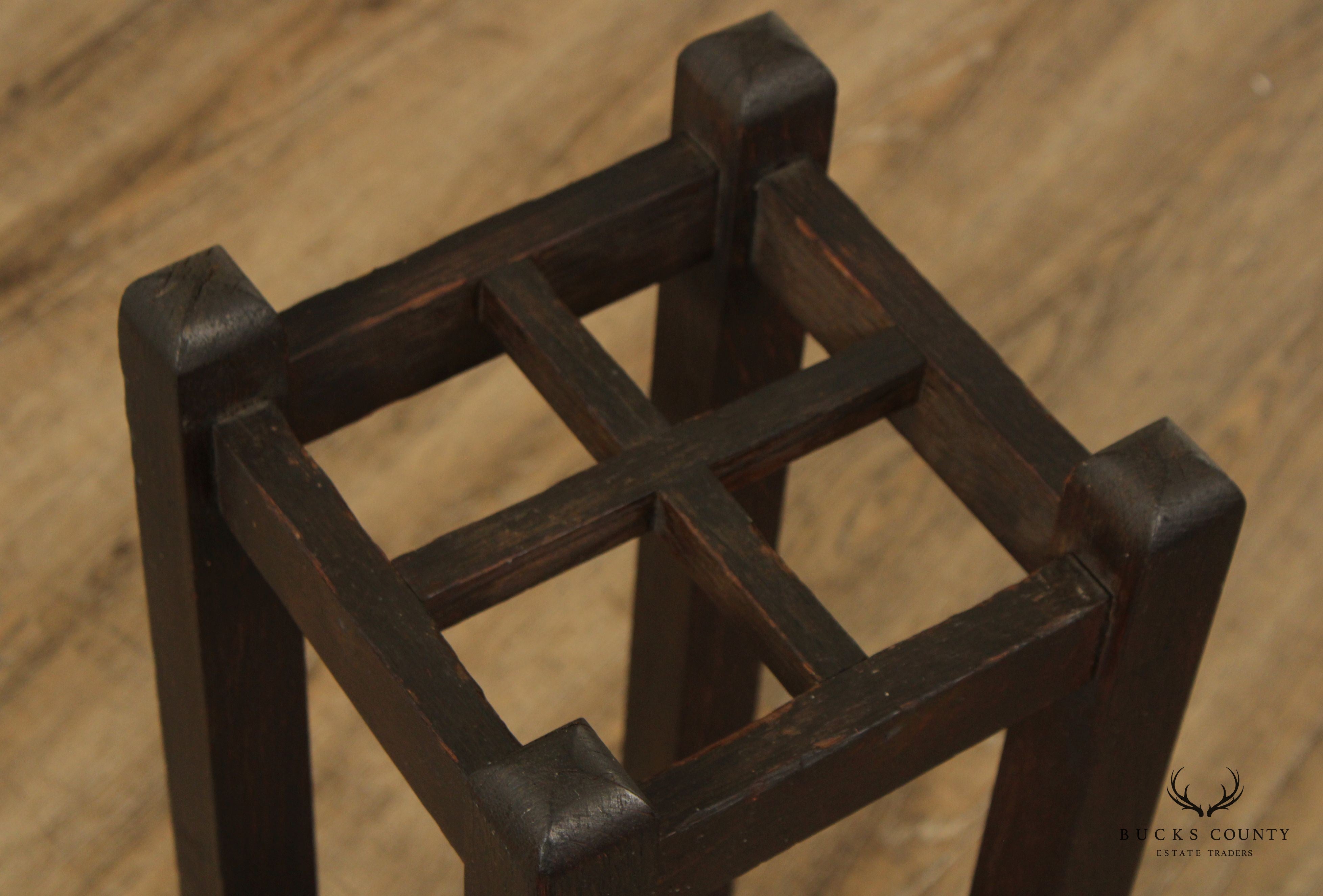 Antique Mission Oak Umbrella Stand