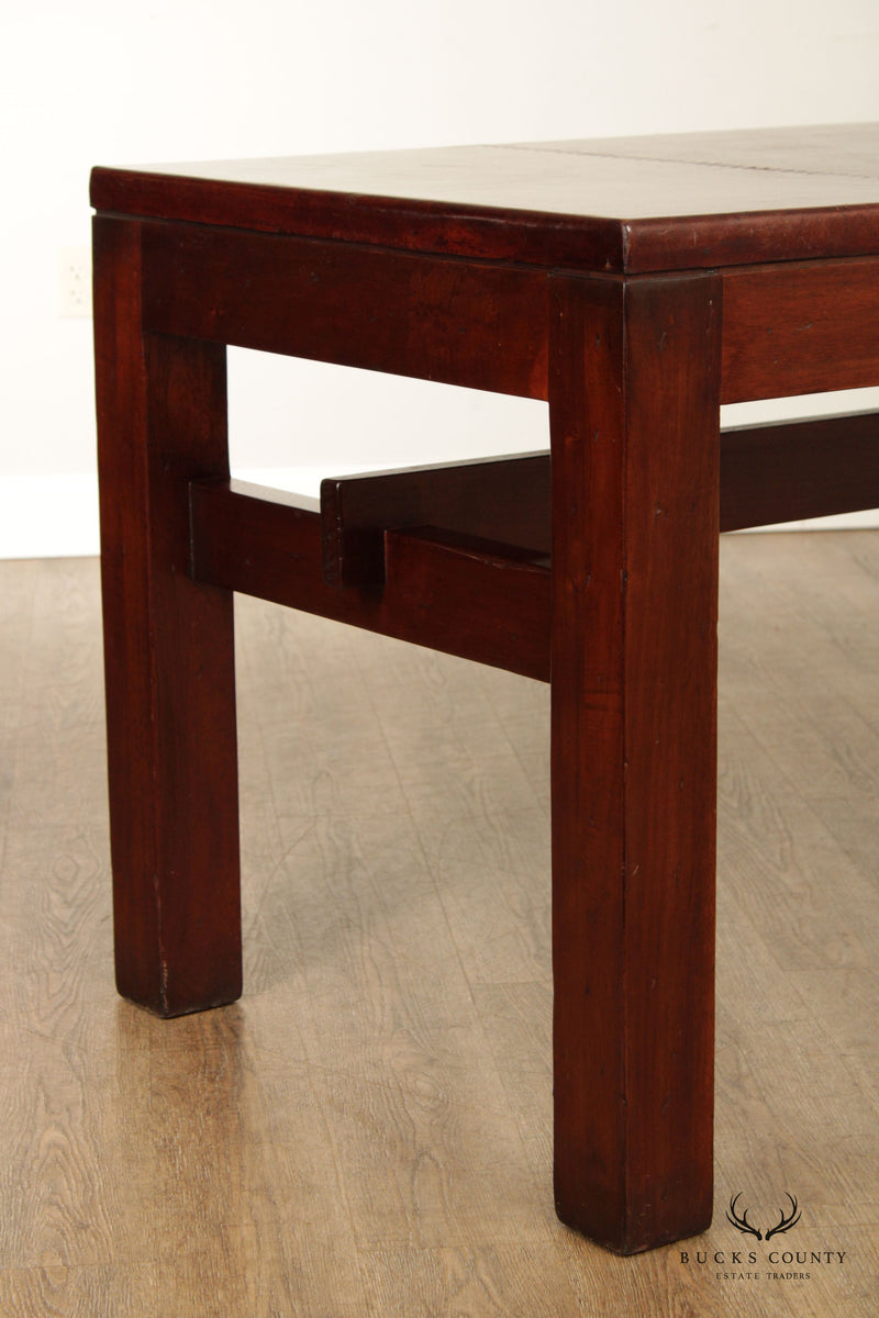 South Cone Trading Company Rustic Leather Top Writing Desk