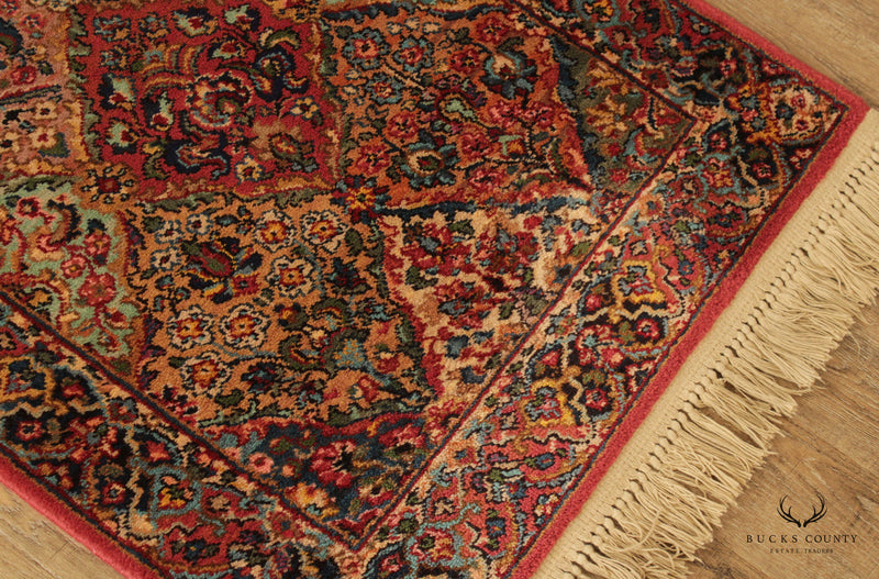 Karastan Vintage Multicolor Panel Kirman Wool Area Rug
