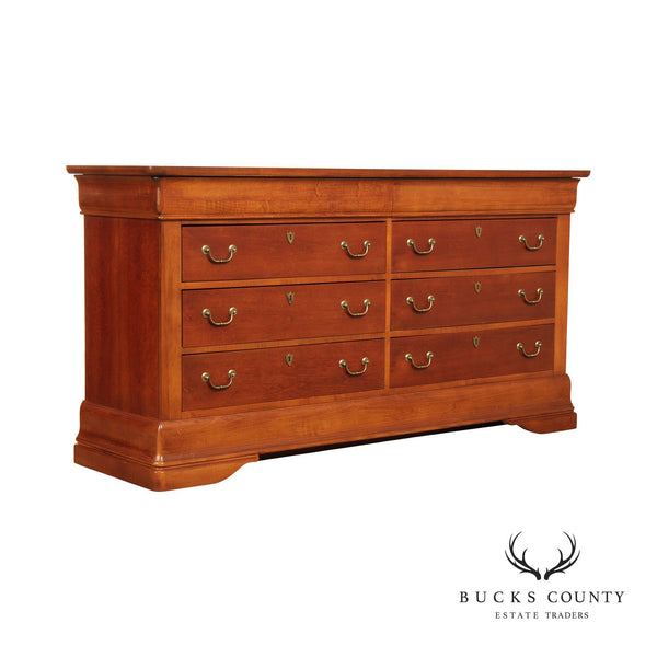 Hooker Furniture French Louis Philippe Style Cherry Double Dresser
