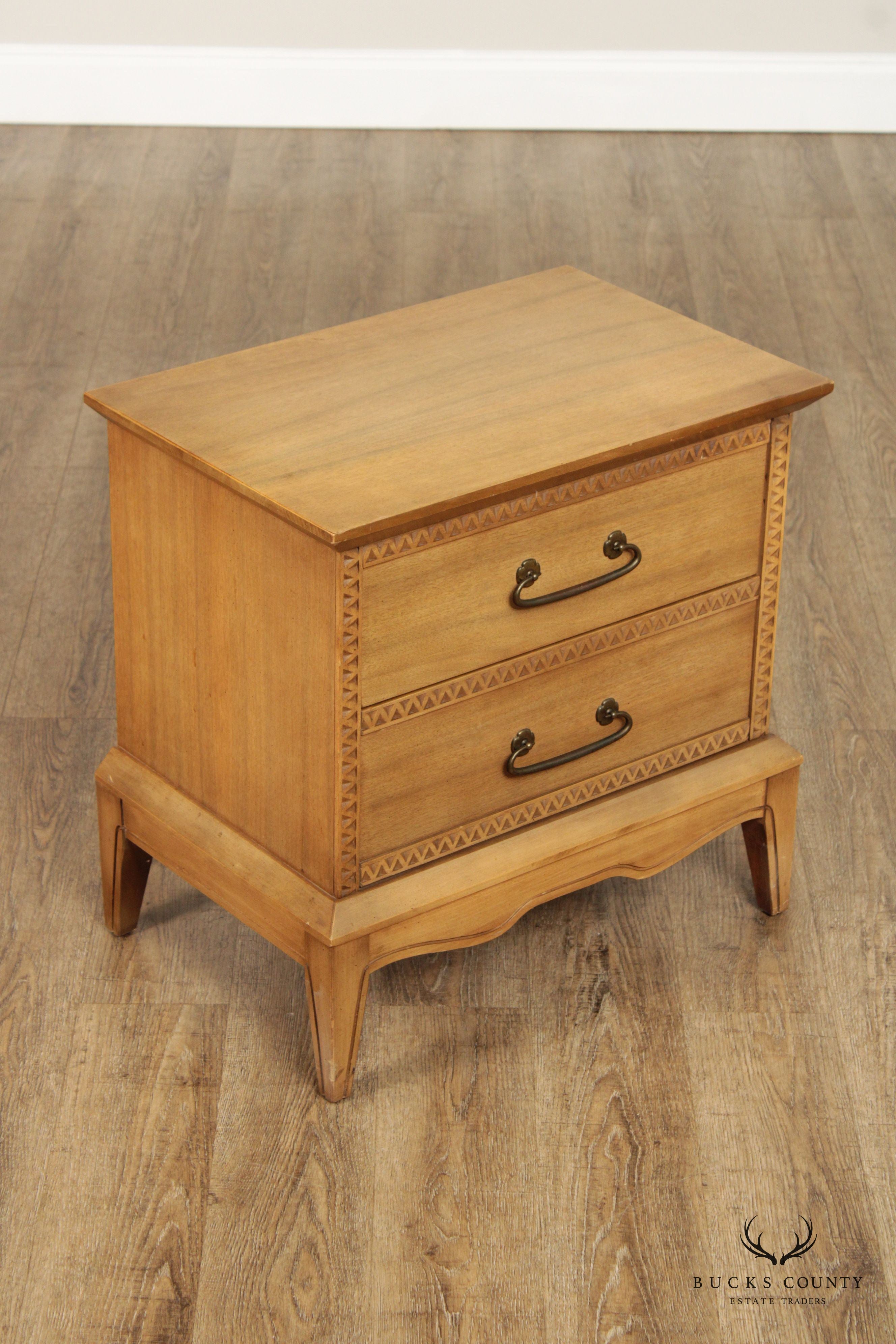 Mid Century Modern Walnut Nightstand