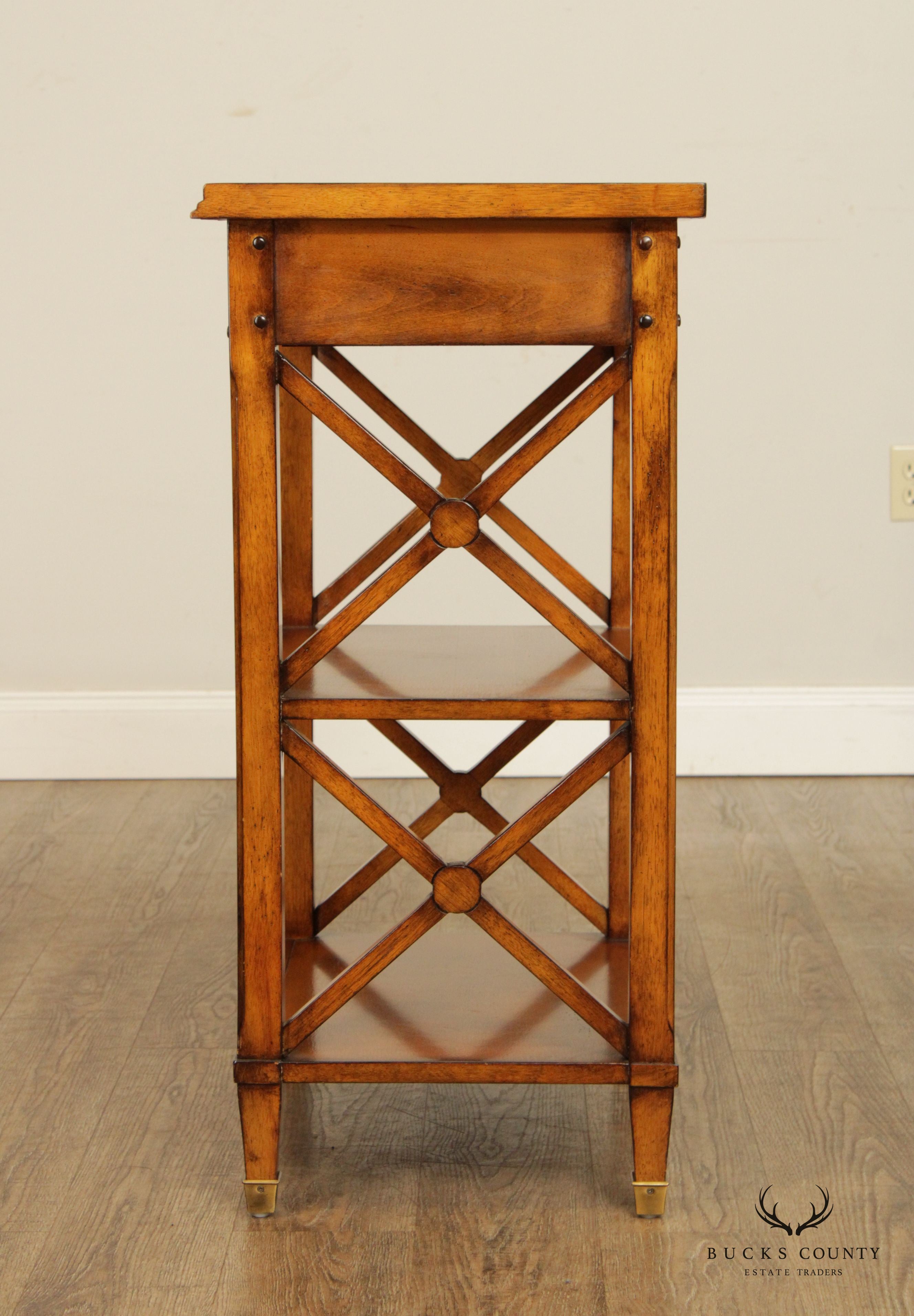 Accents Beyond Rustic Style X-Base End Table