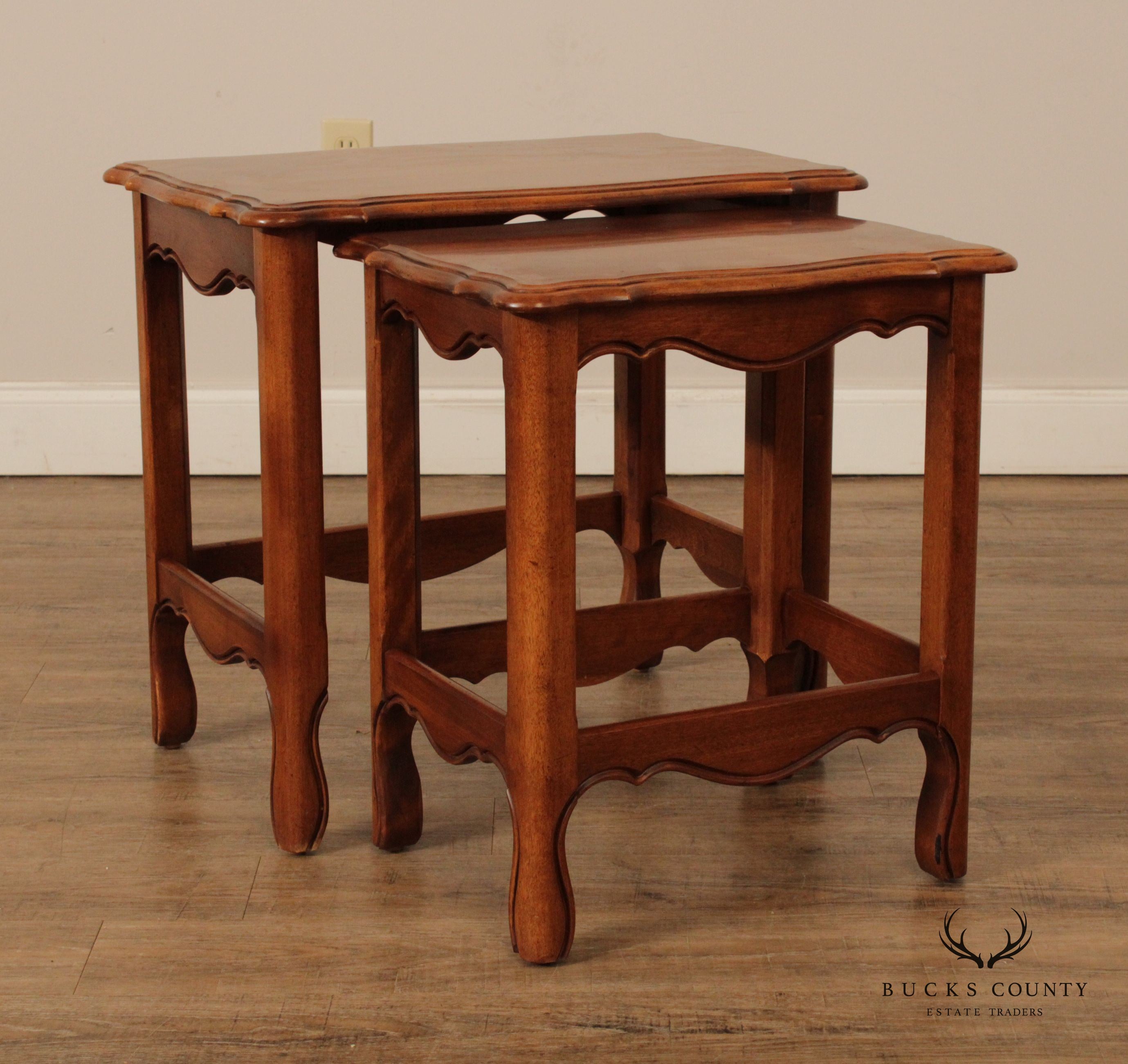 Ethan Allen Country French Style Nesting Tables