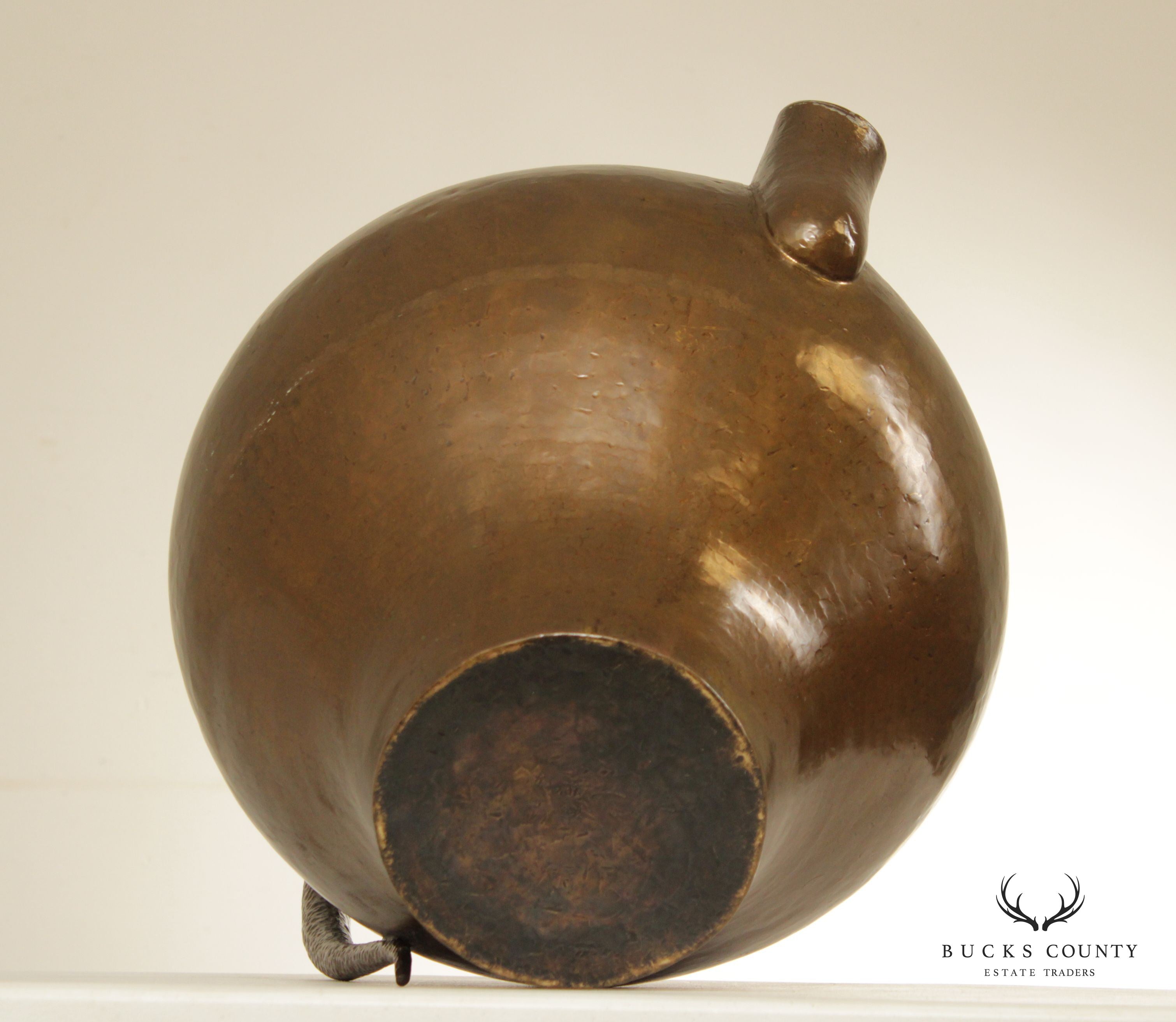 Egidio Casagrande Hand Hammered Copper Pitcher or Ewer