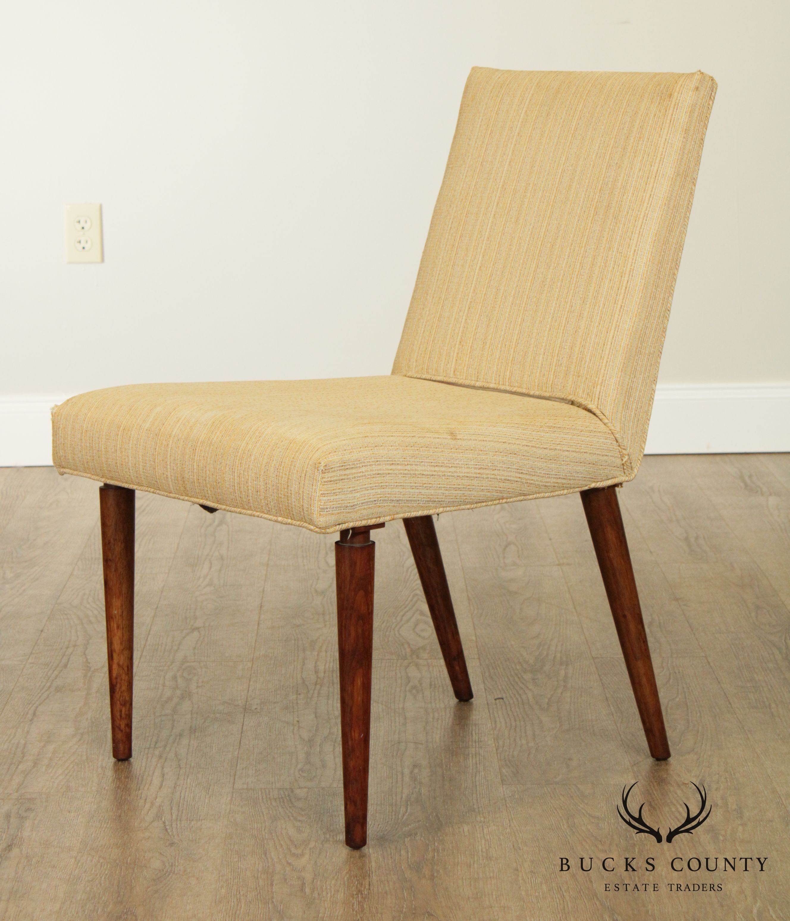 Mid Century Modern Walnut Side Chair Possibly Robsjohn Gibbings