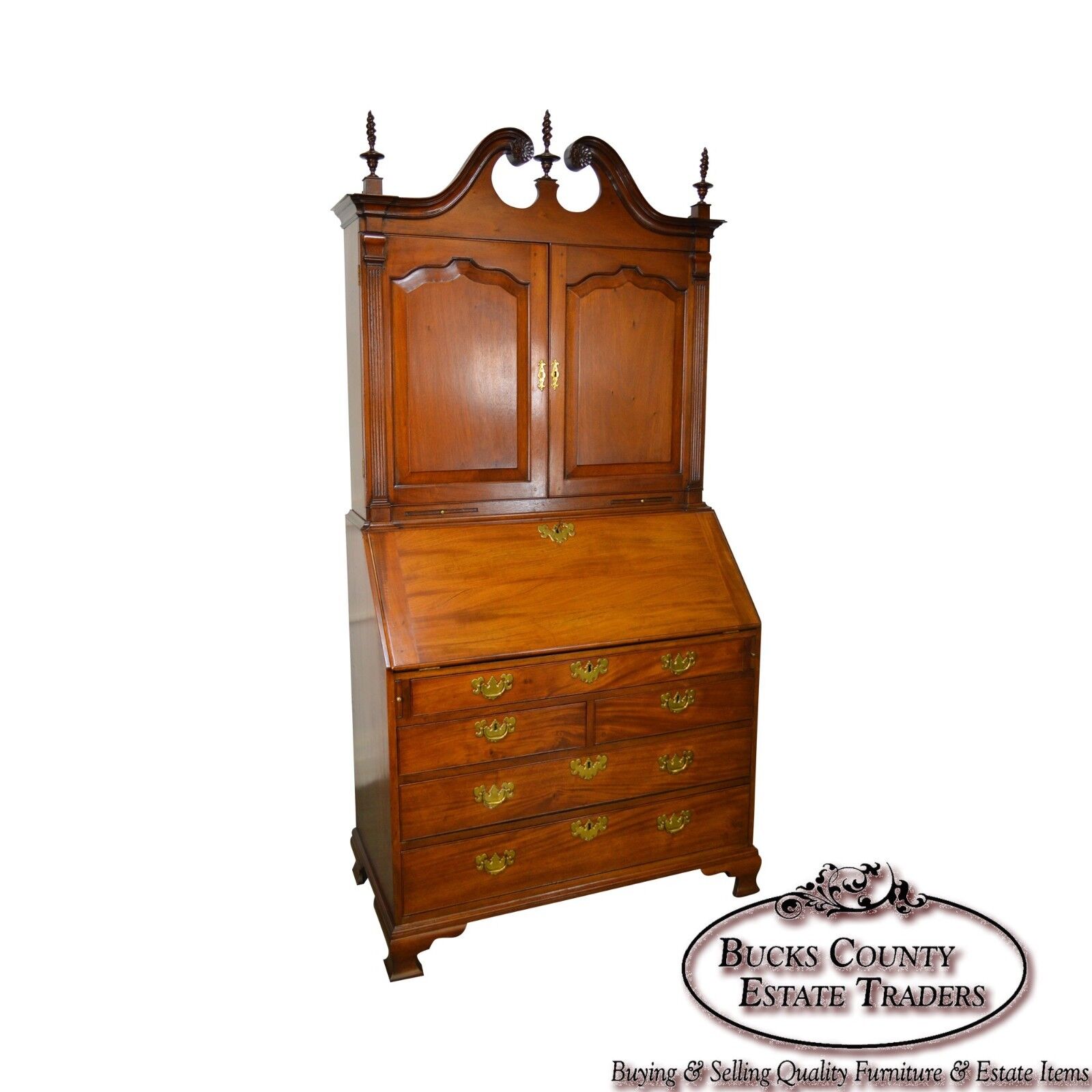 Chippendale Style 18th Century Mahogany Secretary Desk