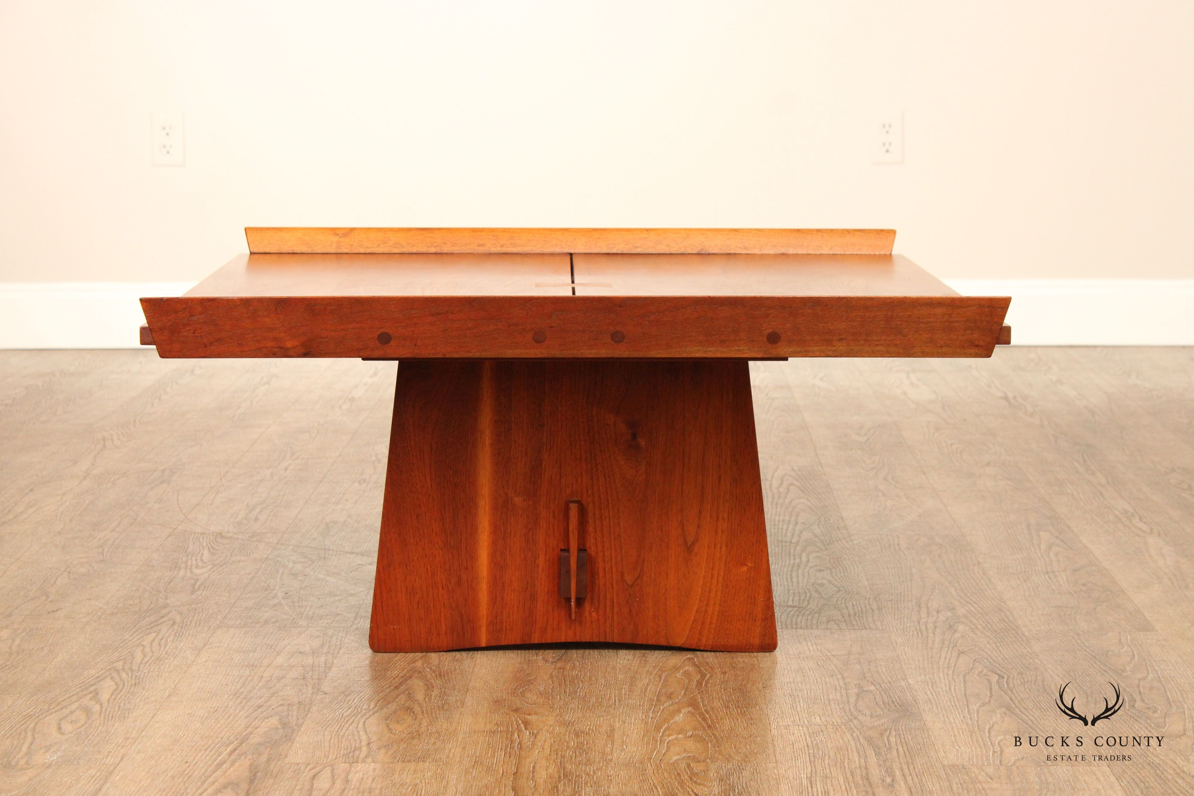 George Nakashima Studio Cherry and Walnut Milk House Coffee Table