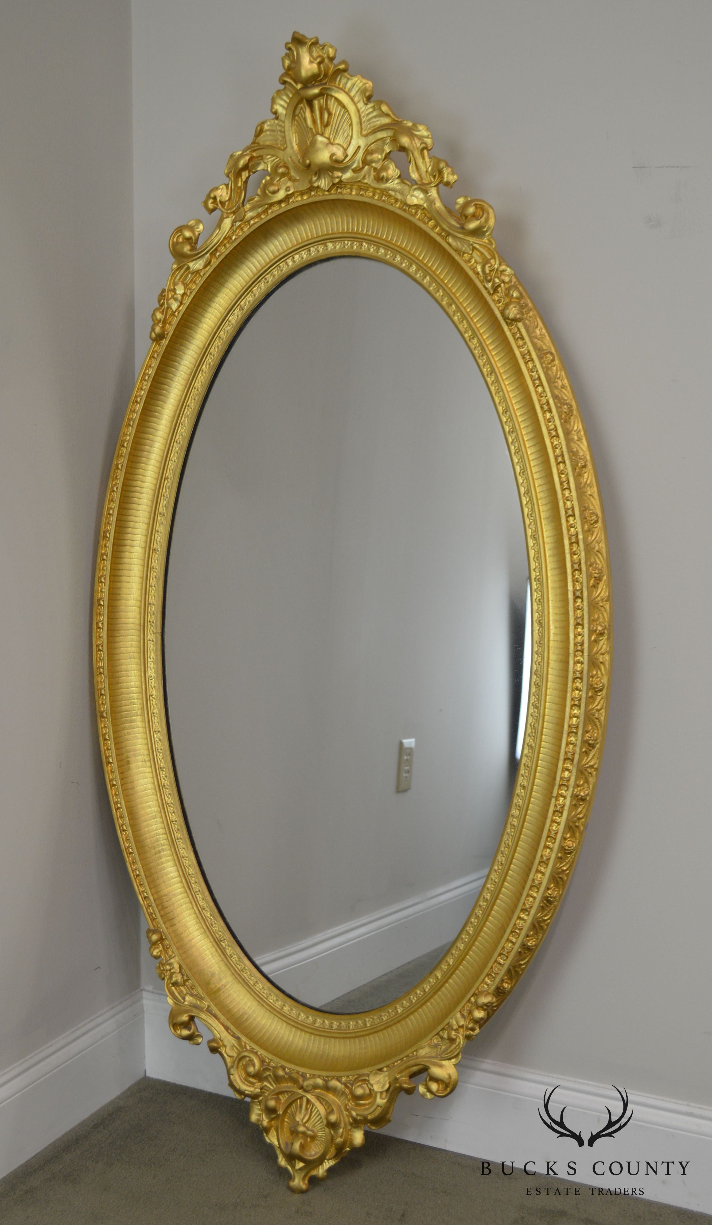 Renaissance Revival Antique 19th Century Gilt Carved Mirror