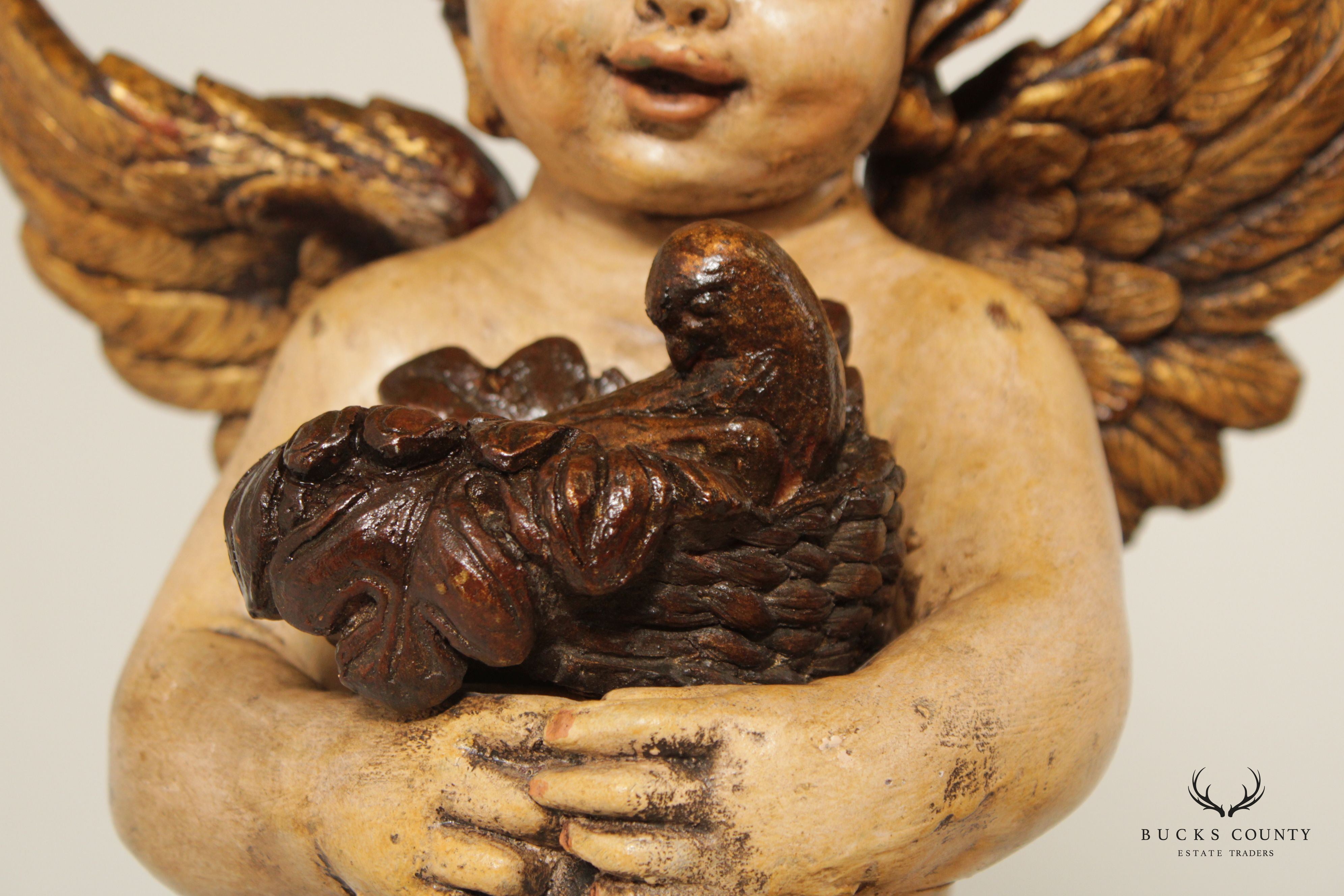 Italian Renaissance Style Cherub Table Lamp