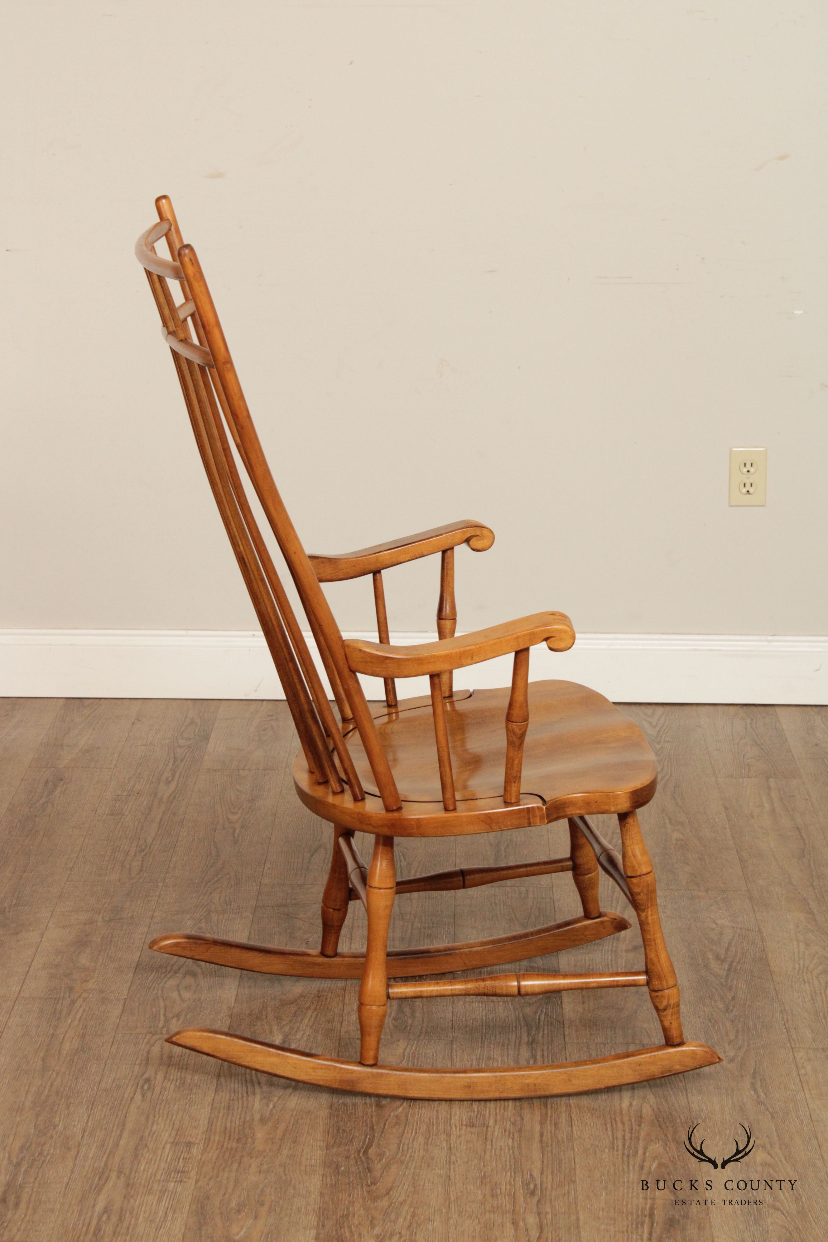 Ethan Allen Windsor Style Maple Rocking Chair