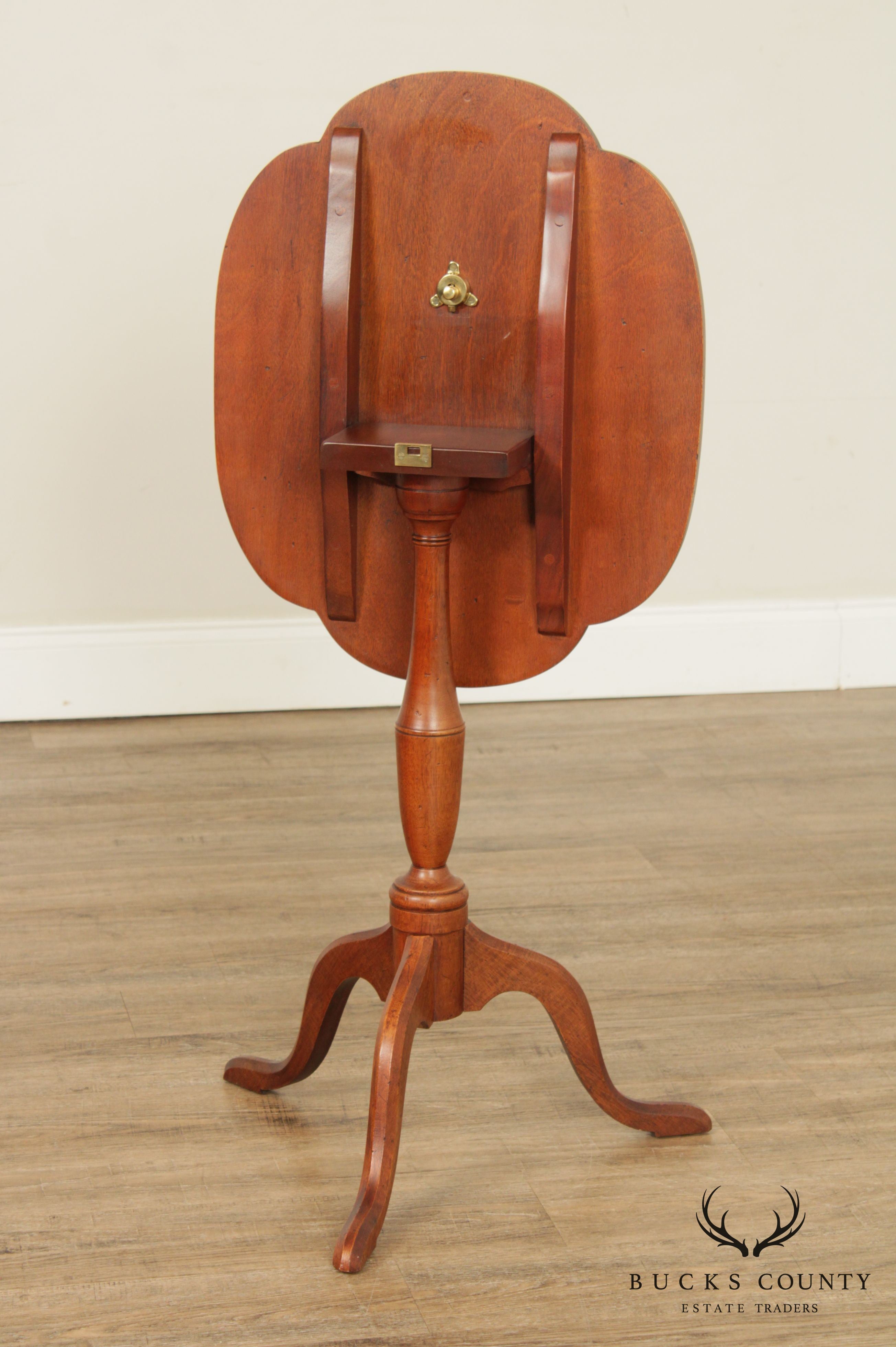 Quality Chippendale Style Tilt Top Side Table