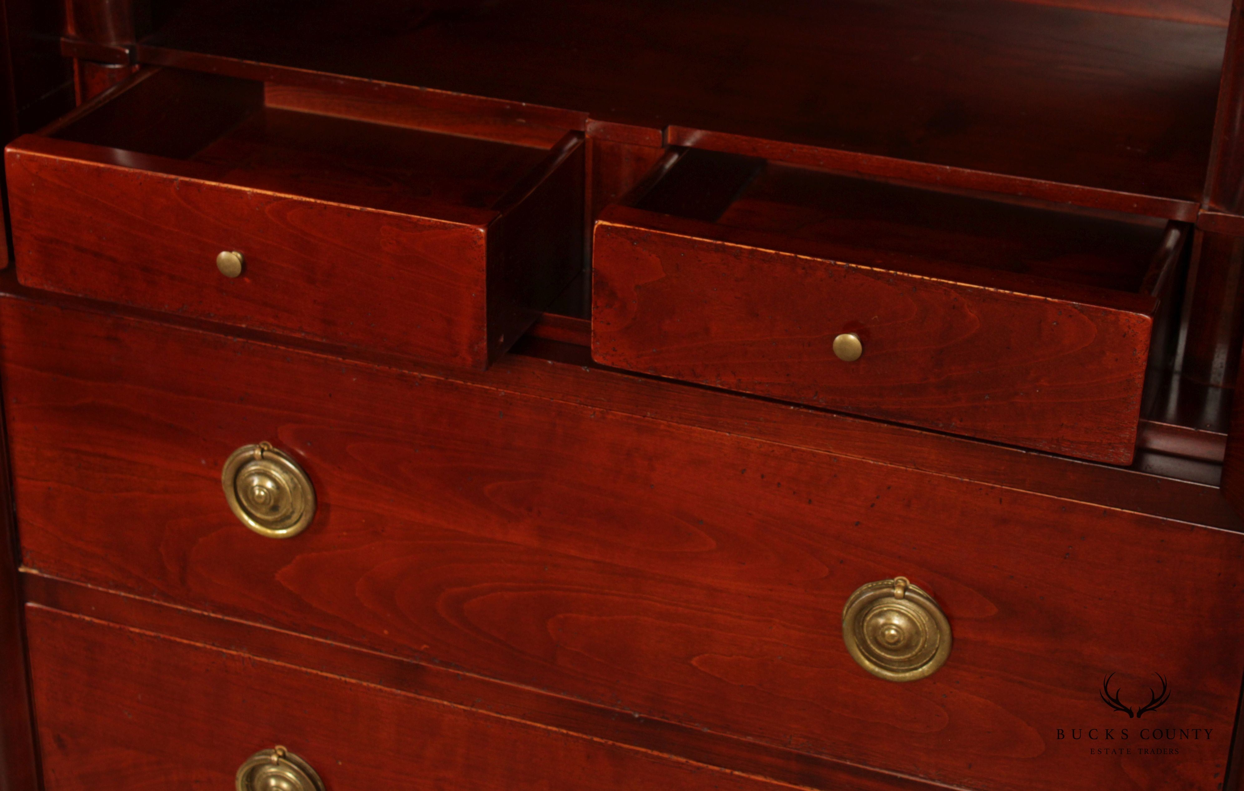 Quality French Cherry Butler's Tall Chest