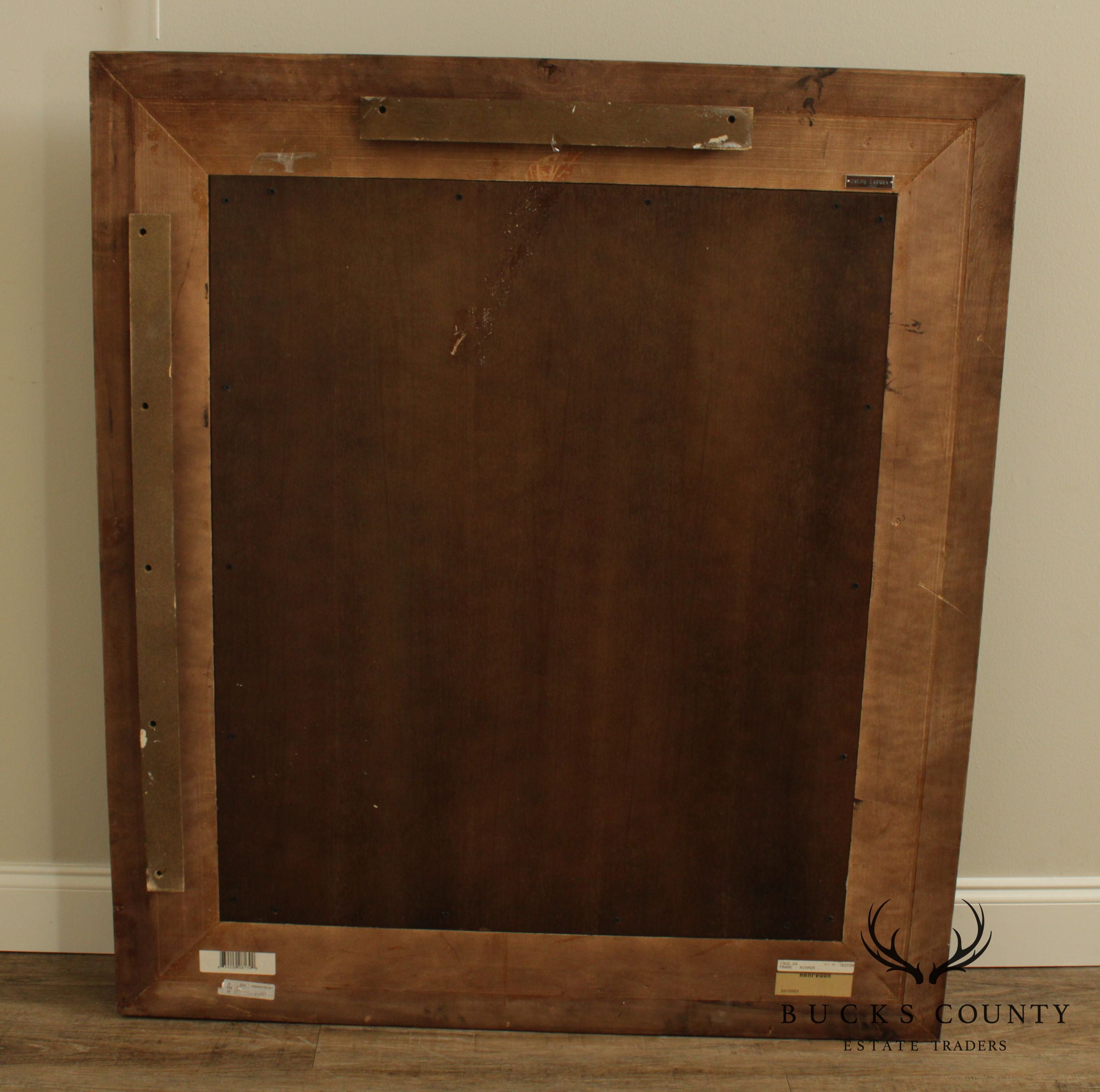 Henredon Ralph Lauren Large Carved Wood Frame Antique Mirror